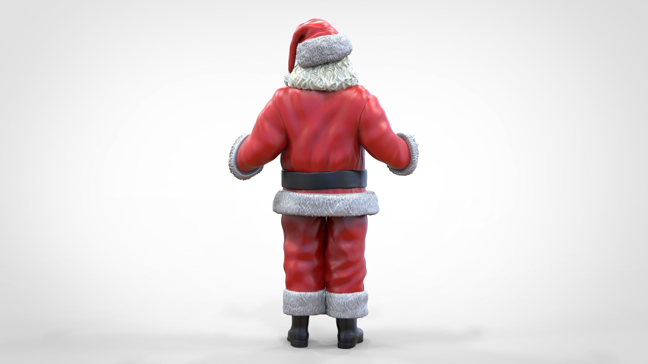 N2 Santa Claus or papa noel  with mask  3D print model_19