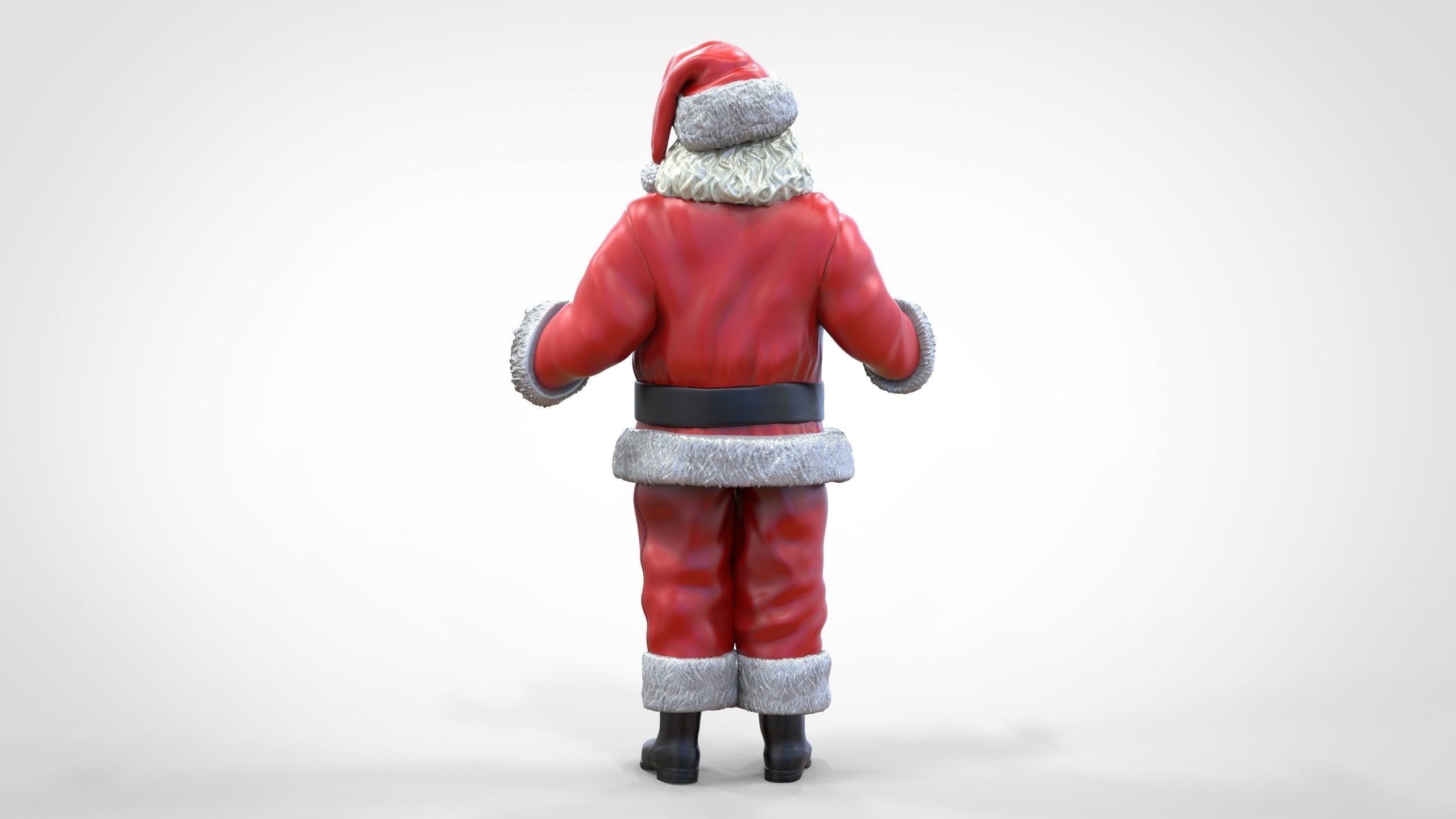 N2 Santa Claus or papa noel  with mask  3D print model_18