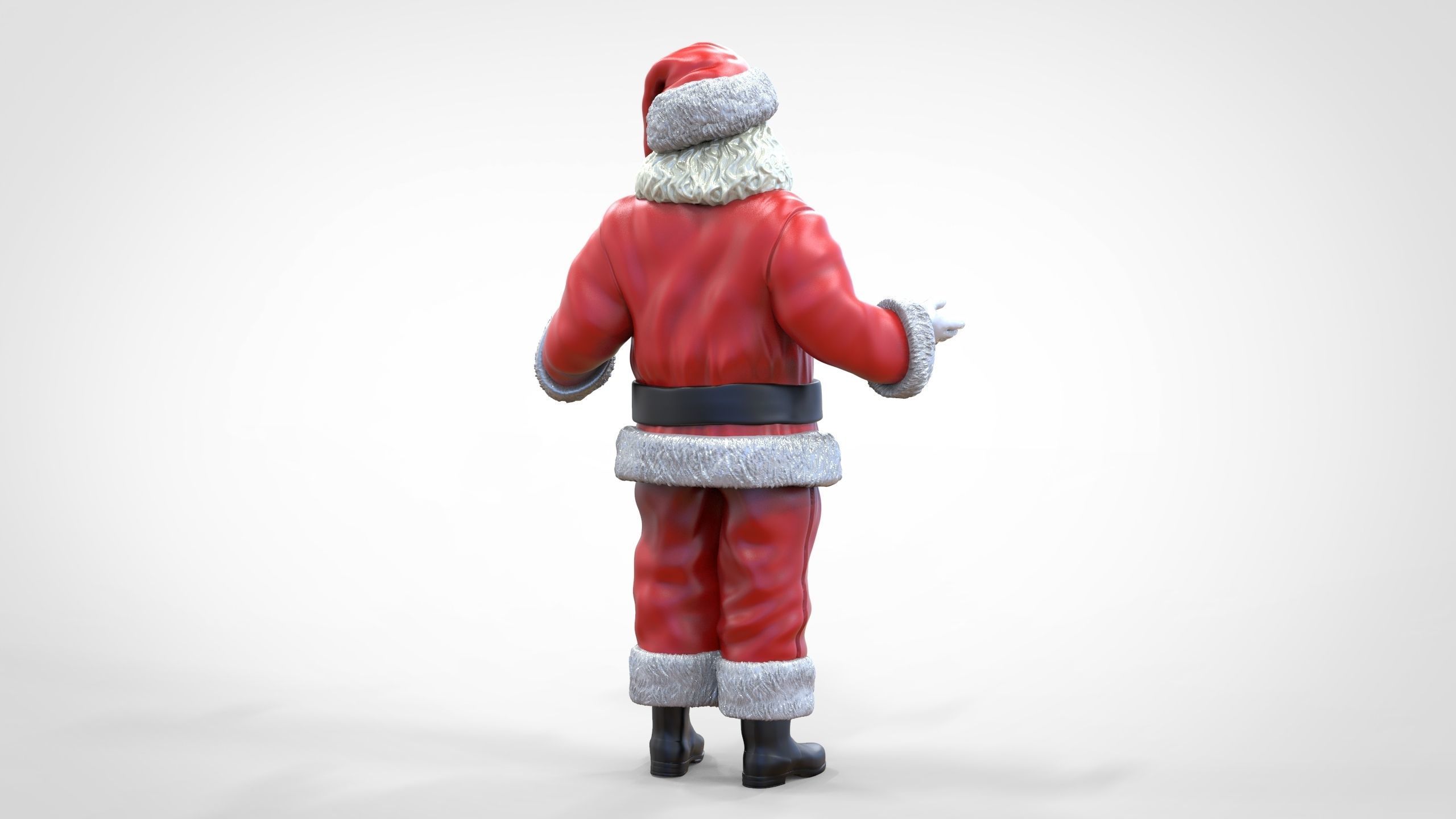 N2 Santa Claus or papa noel  with mask  3D print model_21