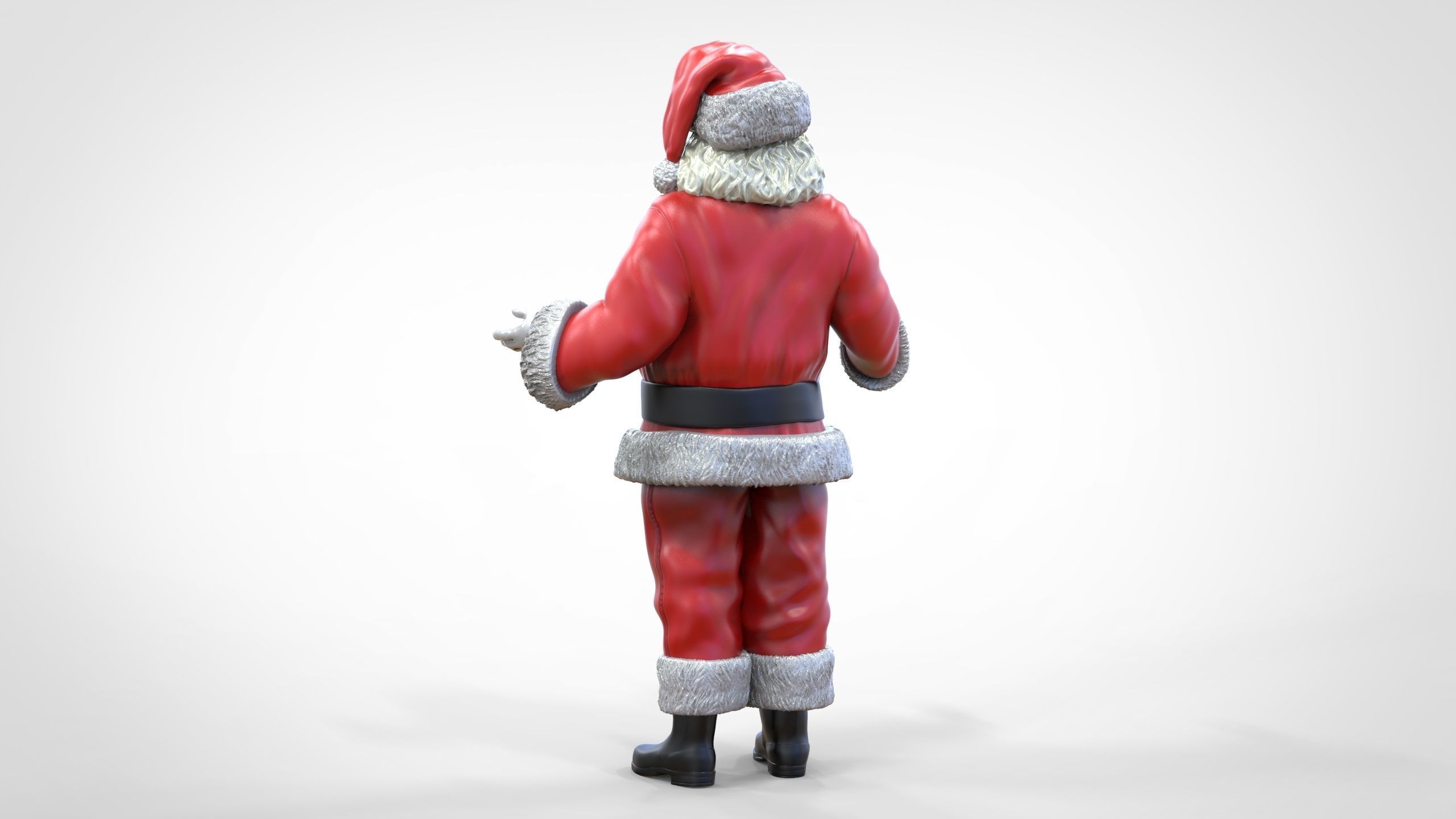 N2 Santa Claus or papa noel  with mask  3D print model_16