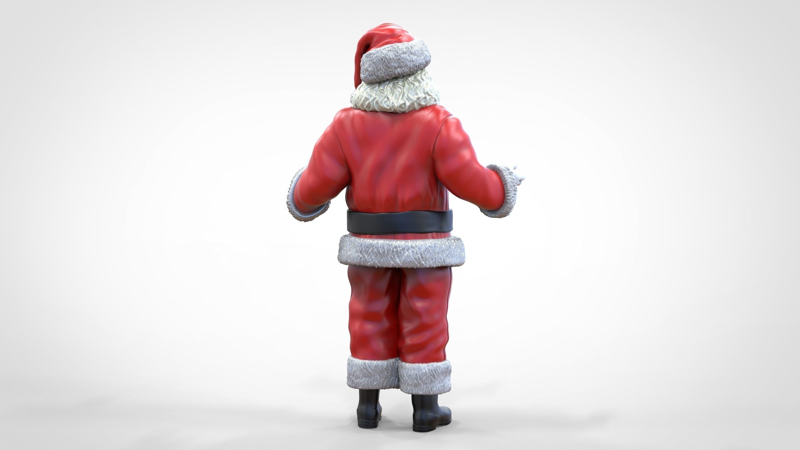 N2 Santa Claus or papa noel  with mask  3D print model_20