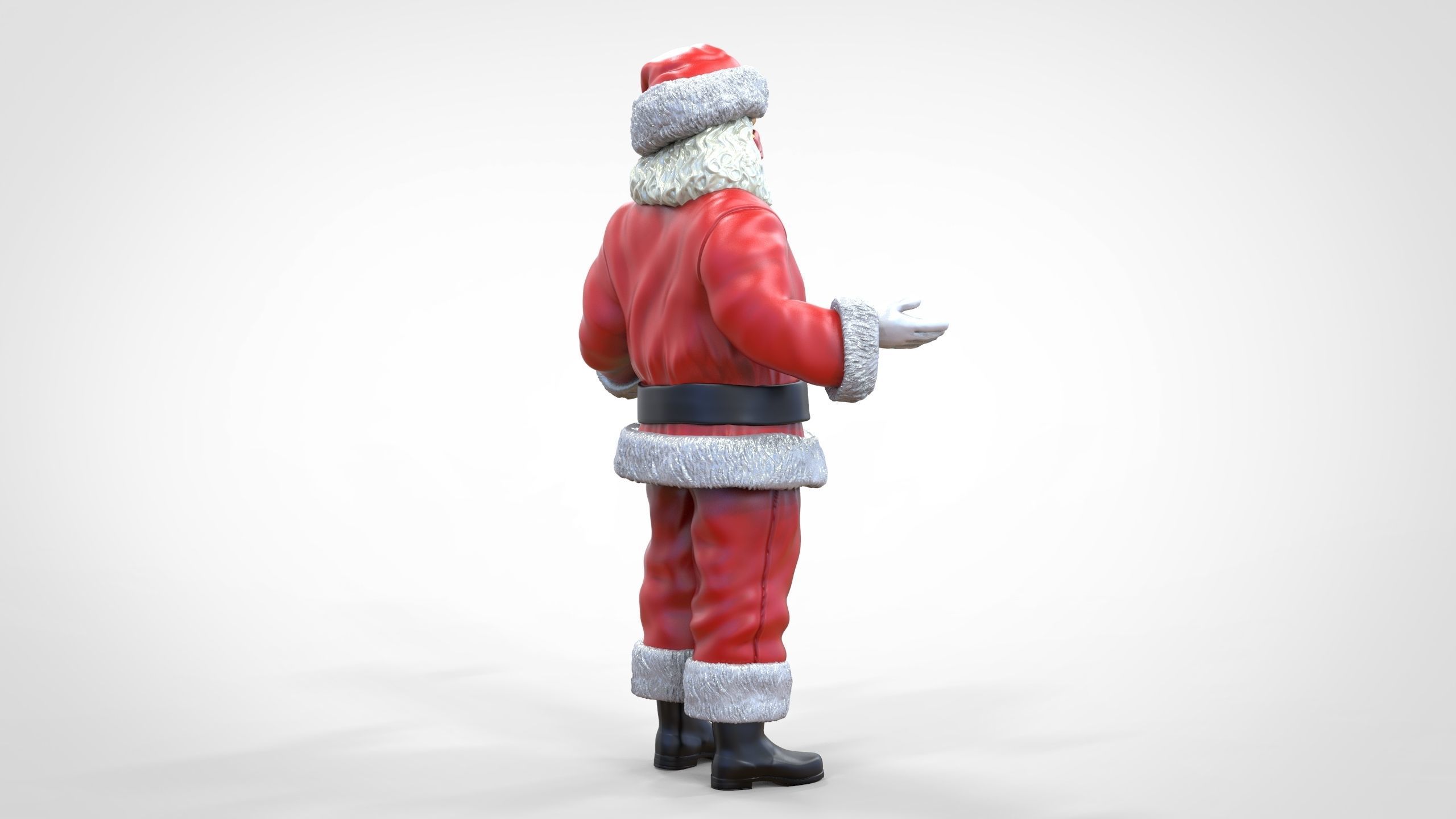 N2 Santa Claus or papa noel  with mask  3D print model_24