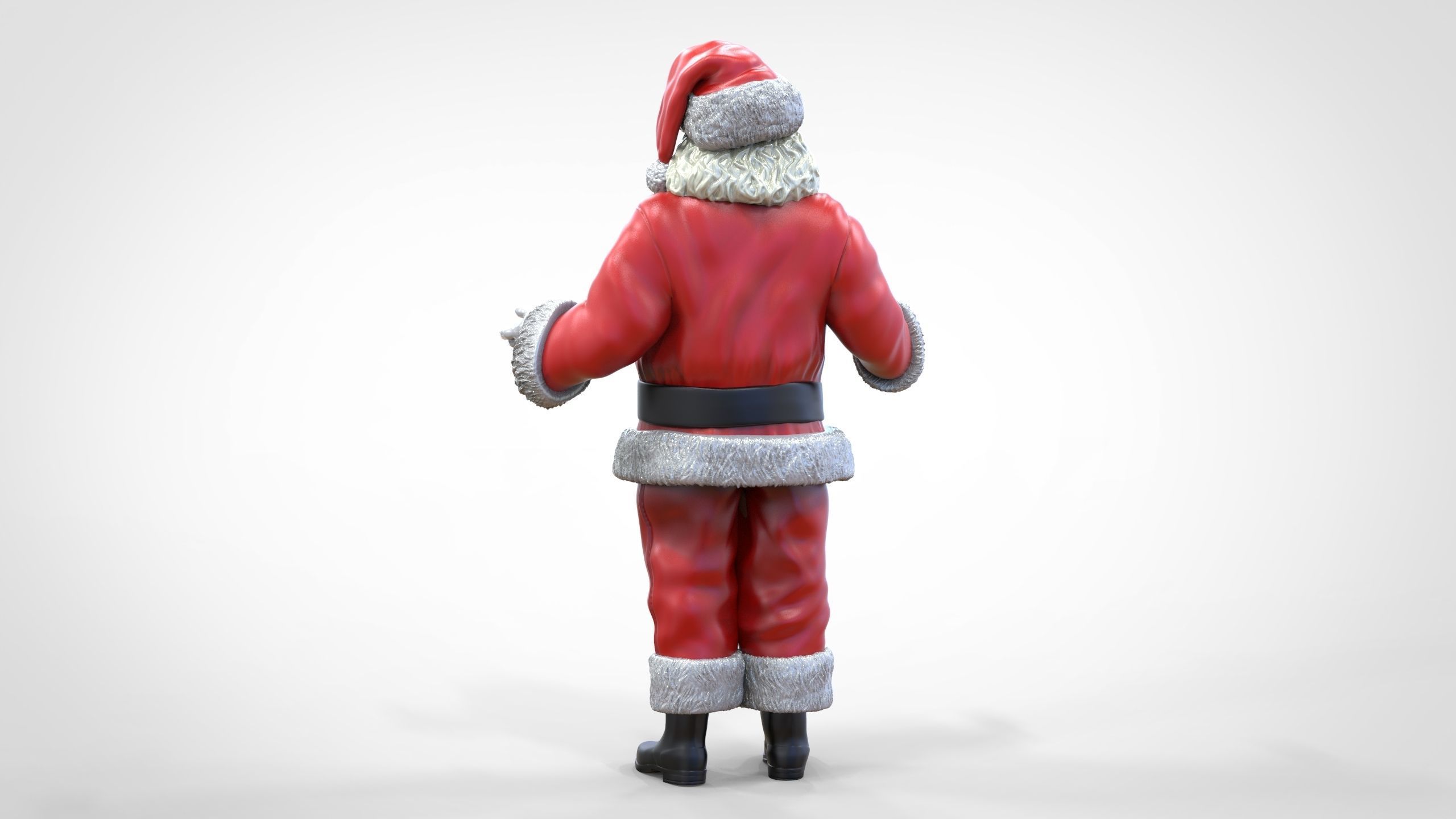 N2 Santa Claus or papa noel  with mask  3D print model_17