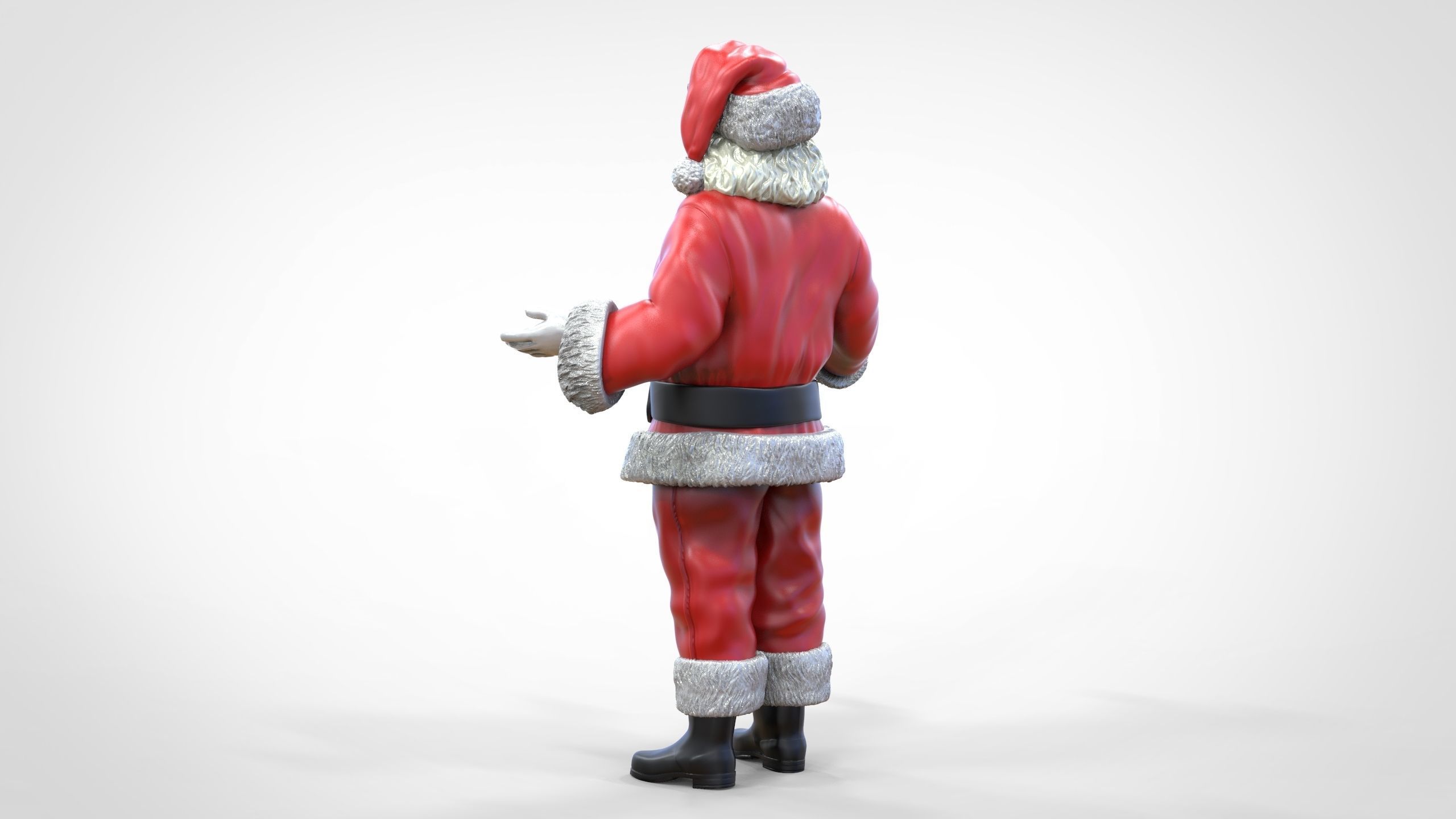 N2 Santa Claus or papa noel  with mask  3D print model_14