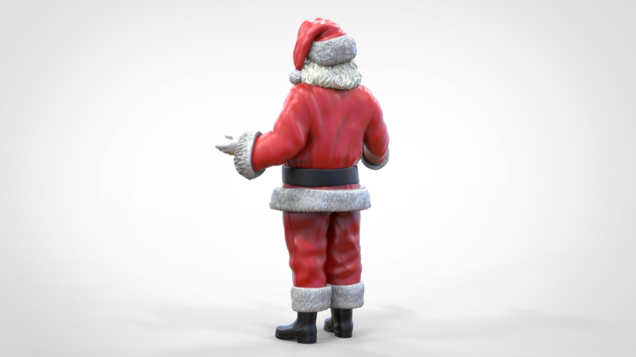 N2 Santa Claus or papa noel  with mask  3D print model_15
