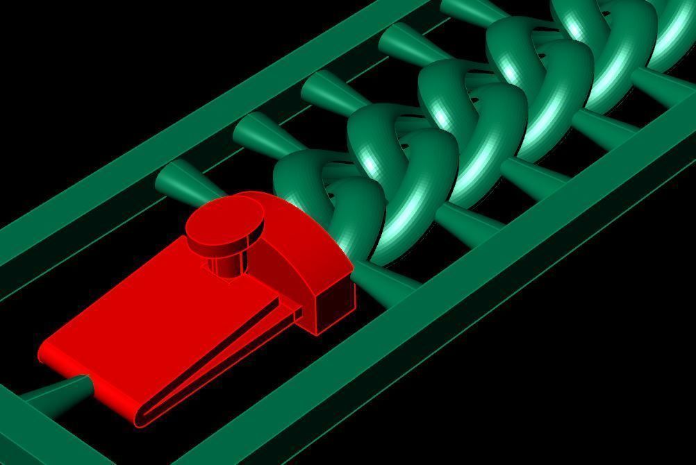 One piece fusion chain is cast directly 3D print model 7mm chain 3D print model_4