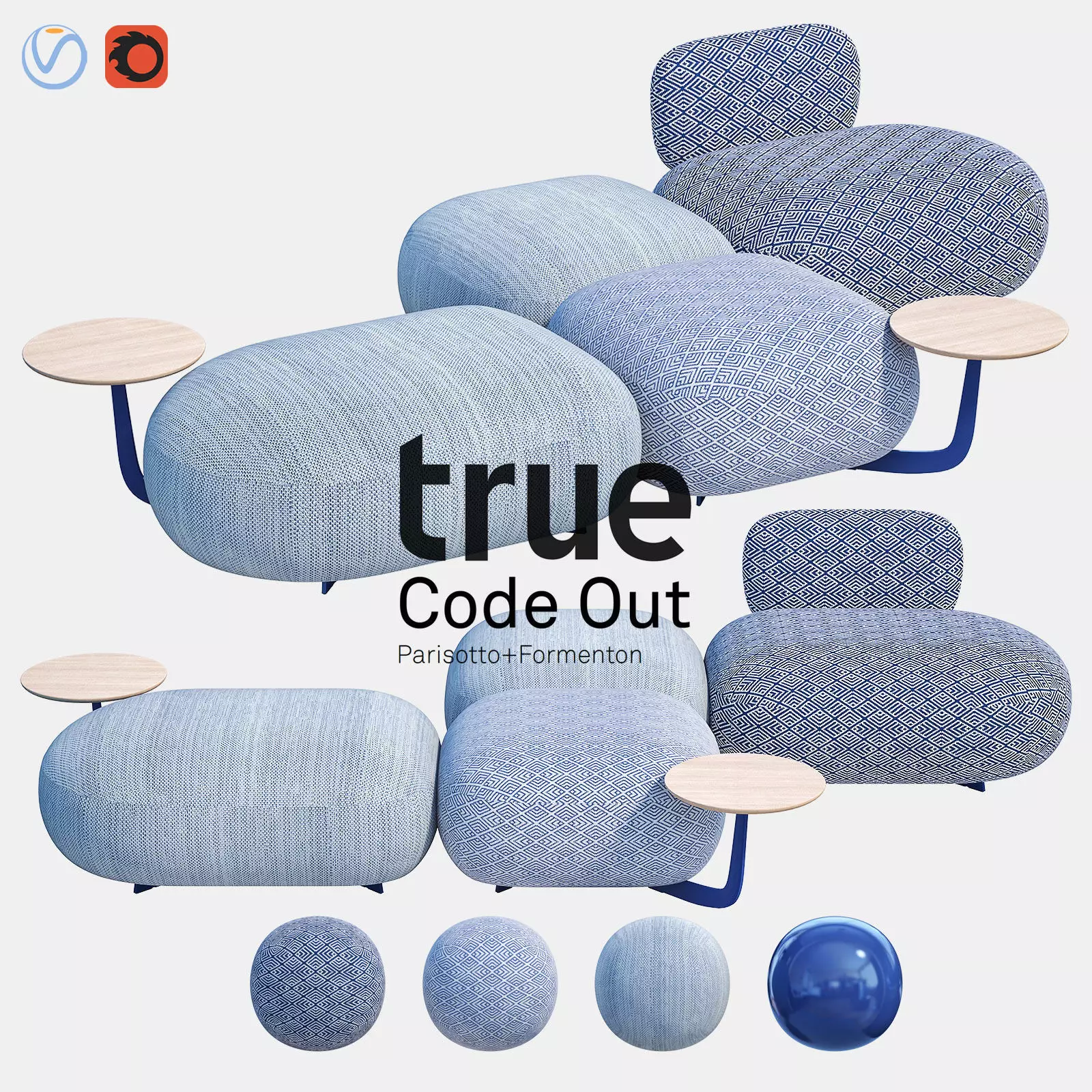CODE OUT Poufs 3D model_0