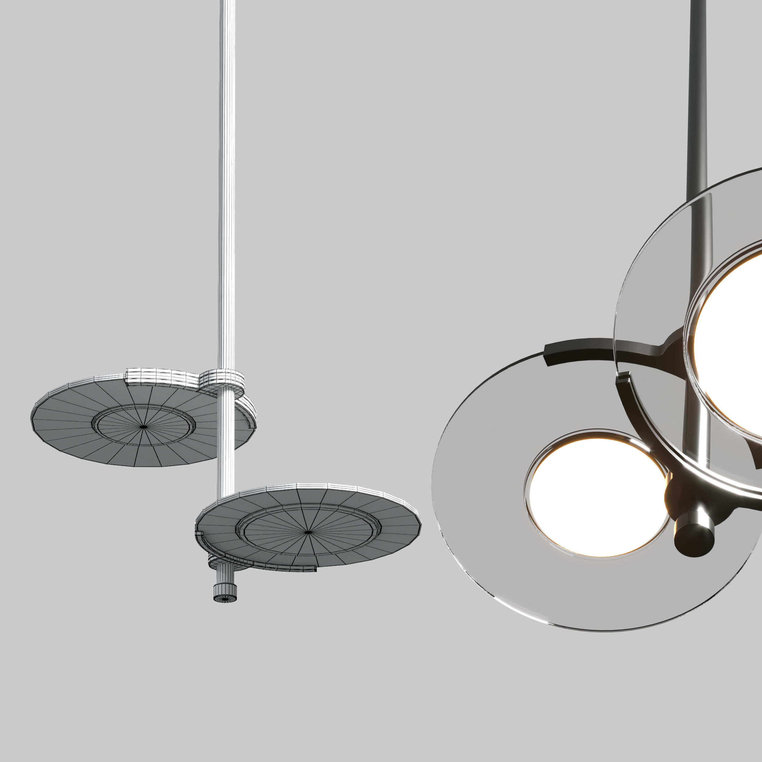 LG Chem Showcases Latest OLED pendant lights 3D model_2