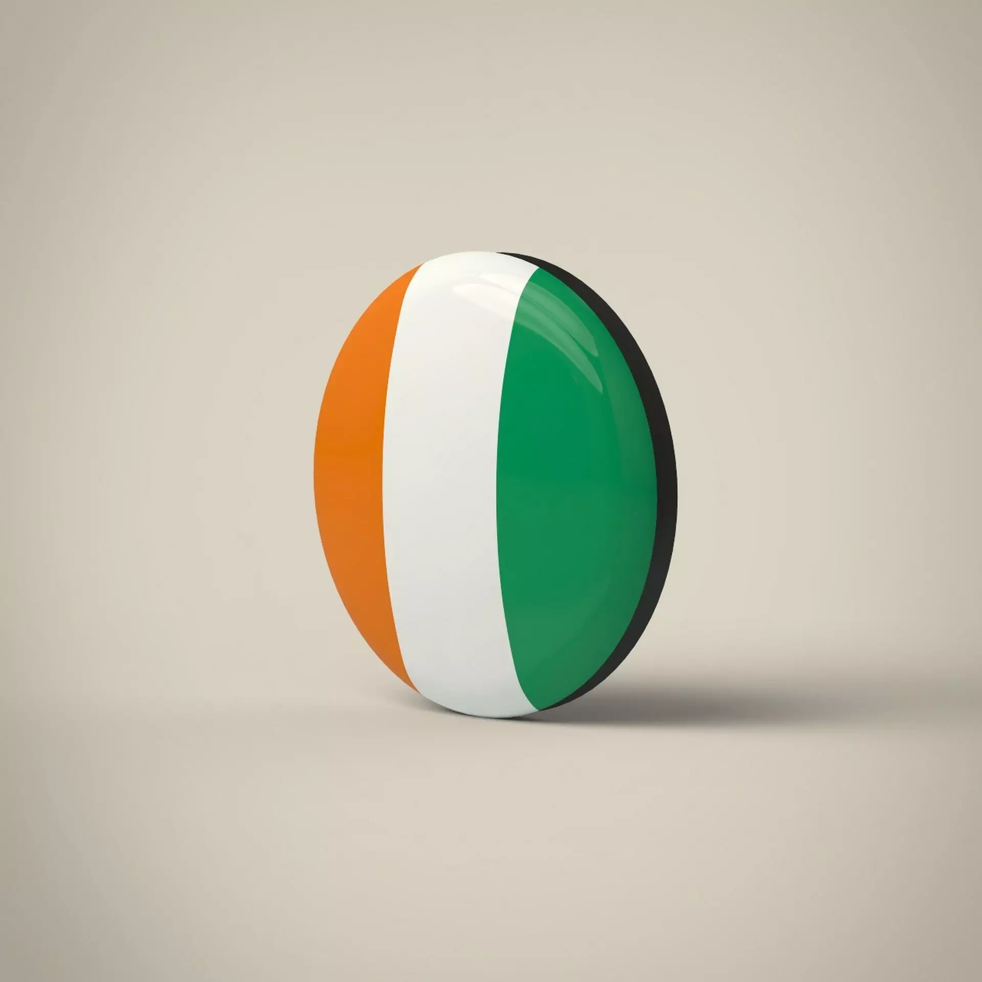 Cote d Ivoire Badge Low-poly 3D model