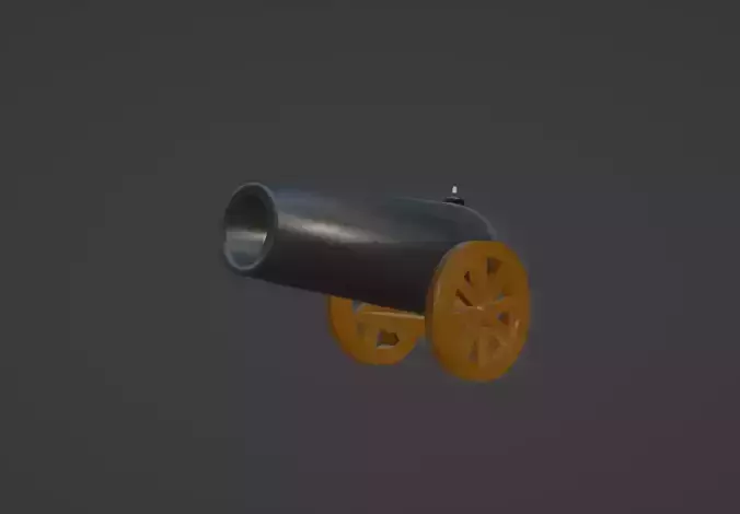 Low Poly Modular Cannon