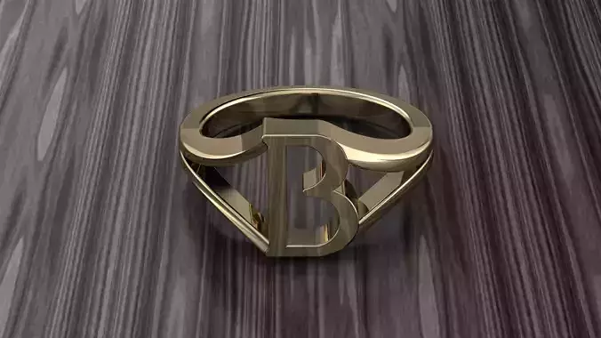 Jewelry Alphabet Ring B