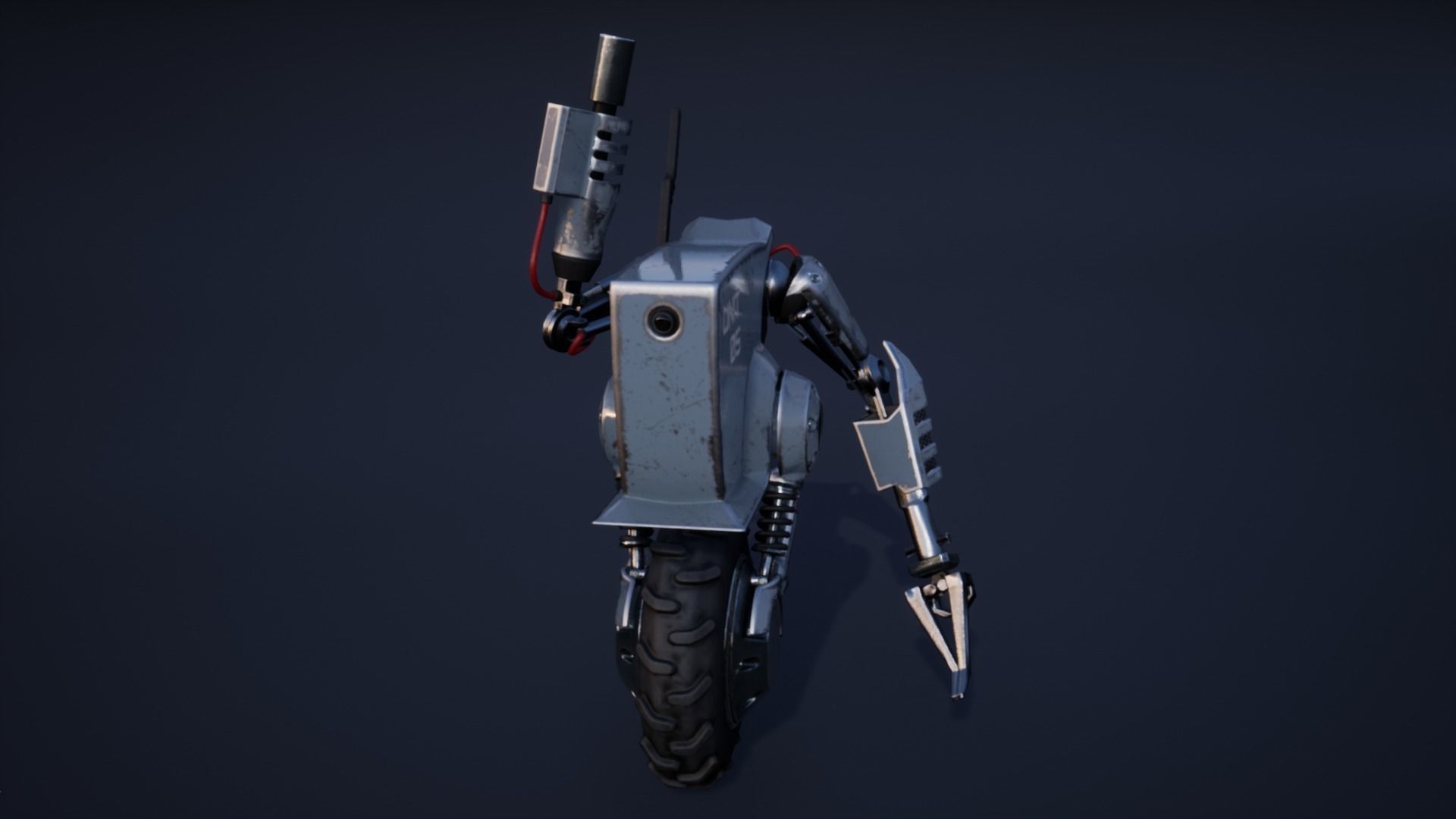 Droid Outlander - Game Ready Low-poly 3D model_11