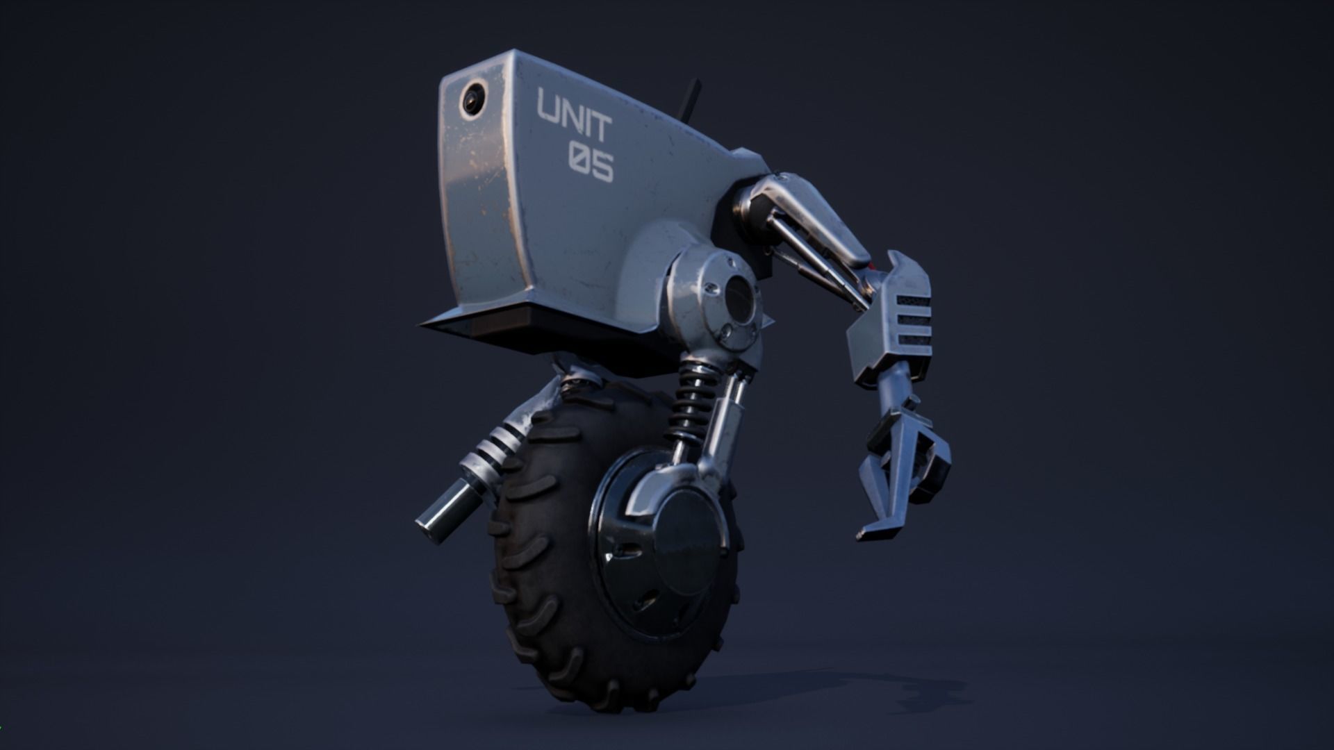 Droid Outlander - Game Ready Low-poly 3D model_6