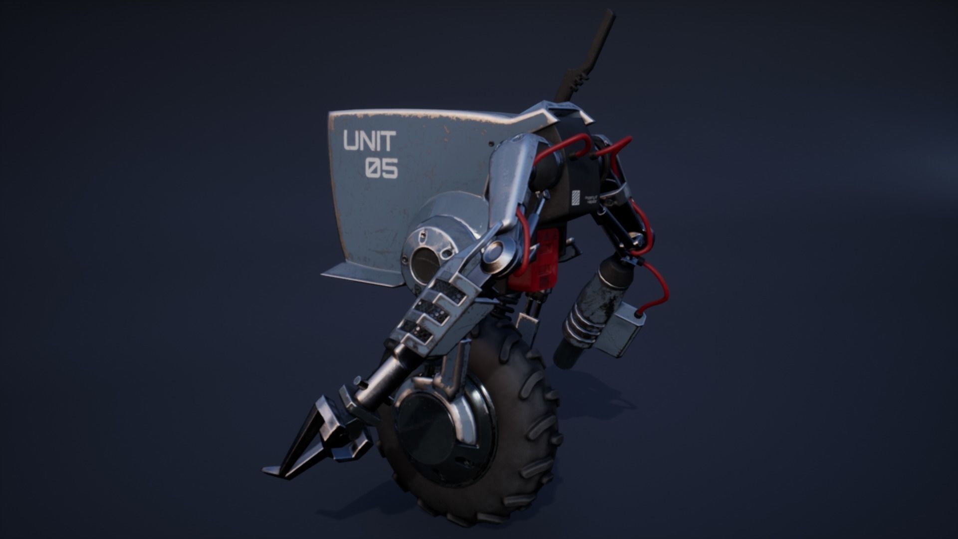 Droid Outlander - Game Ready Low-poly 3D model_9