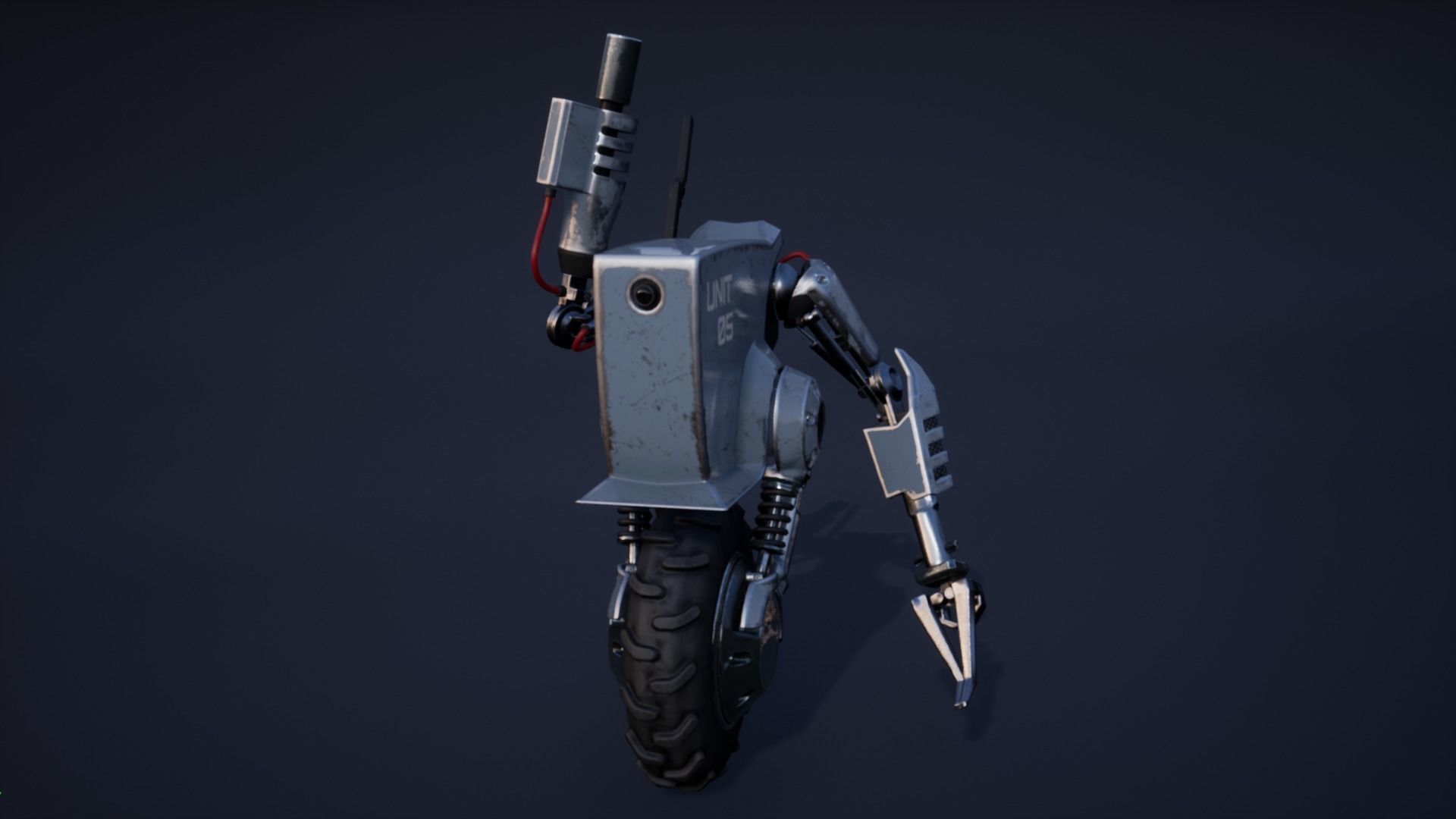 Droid Outlander - Game Ready Low-poly 3D model_12