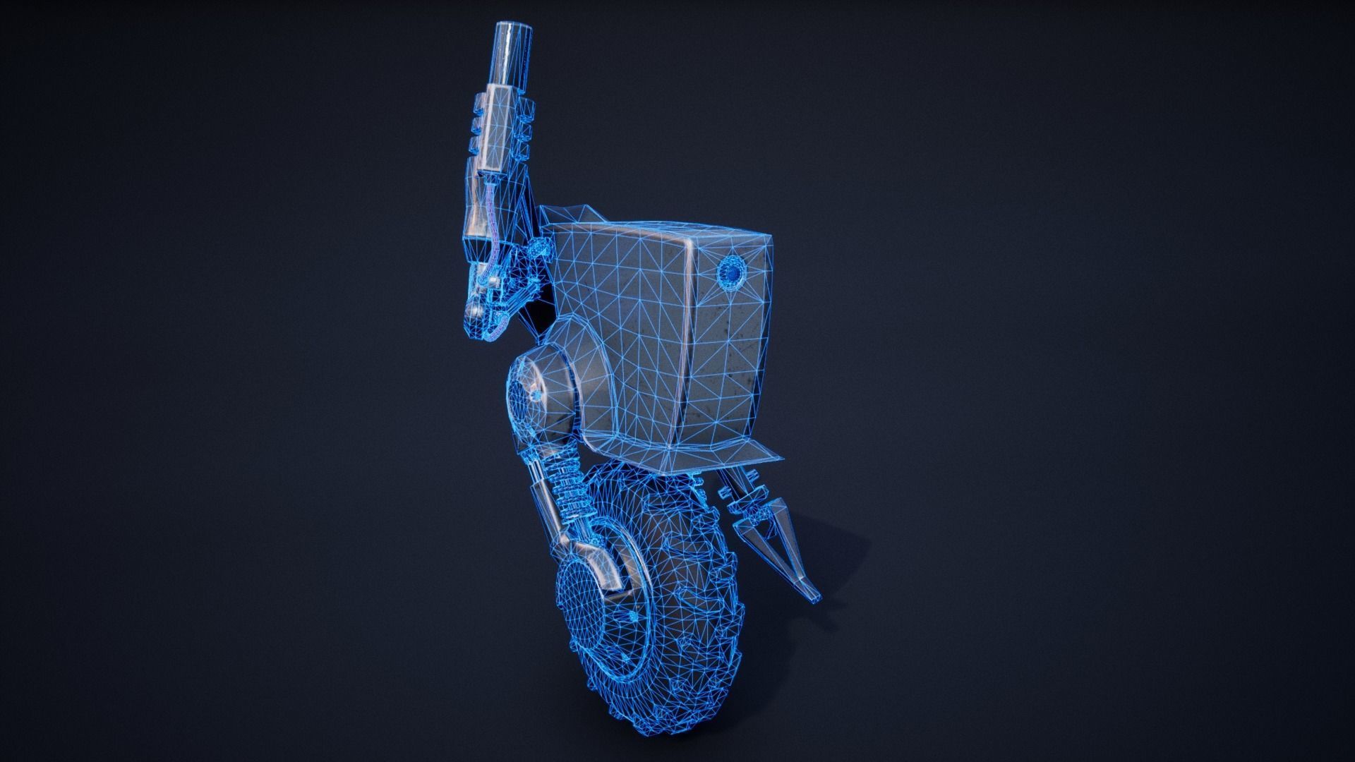 Droid Outlander - Game Ready Low-poly 3D model_16