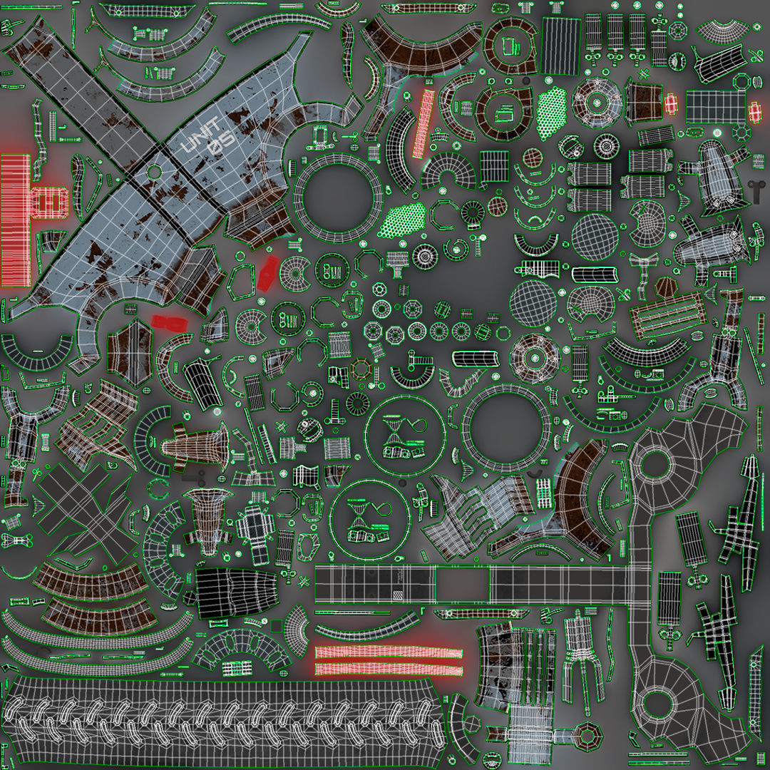 Droid Outlander - Game Ready Low-poly 3D model_26