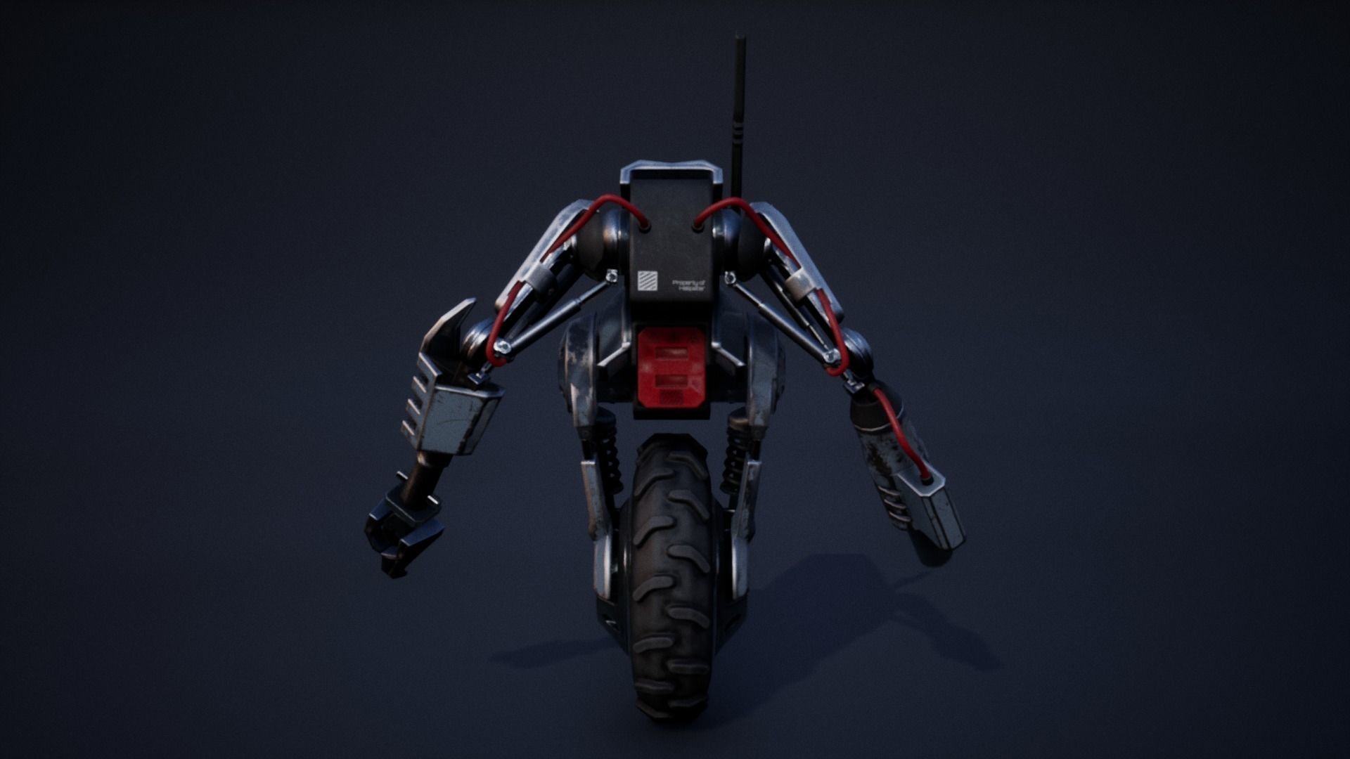 Droid Outlander - Game Ready Low-poly 3D model_13