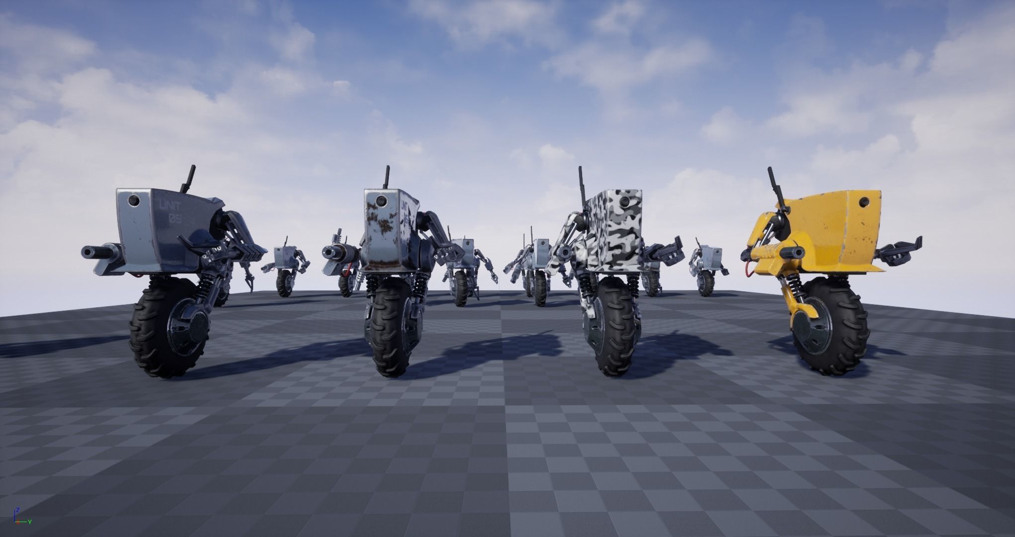 Droid Outlander - Game Ready Low-poly 3D model_21