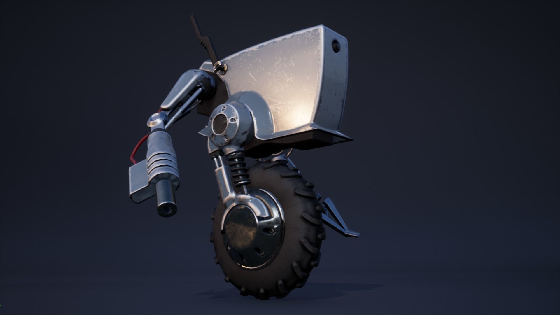 Droid Outlander - Game Ready Low-poly 3D model_7