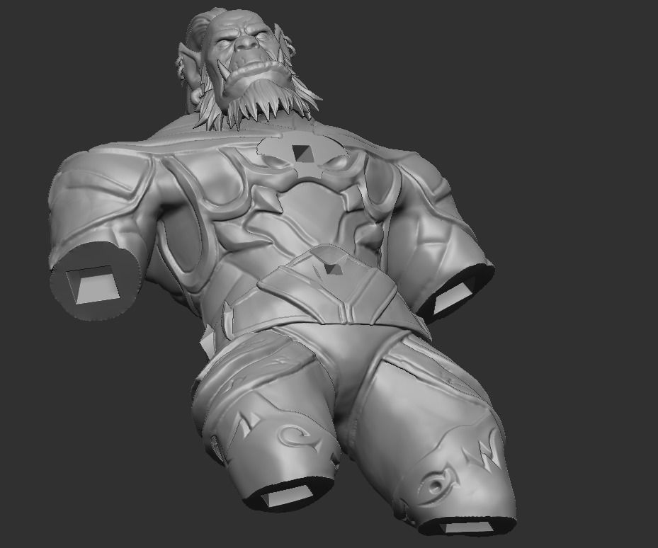 Orc Monk model  of wow for 3dprint 3D print model_5