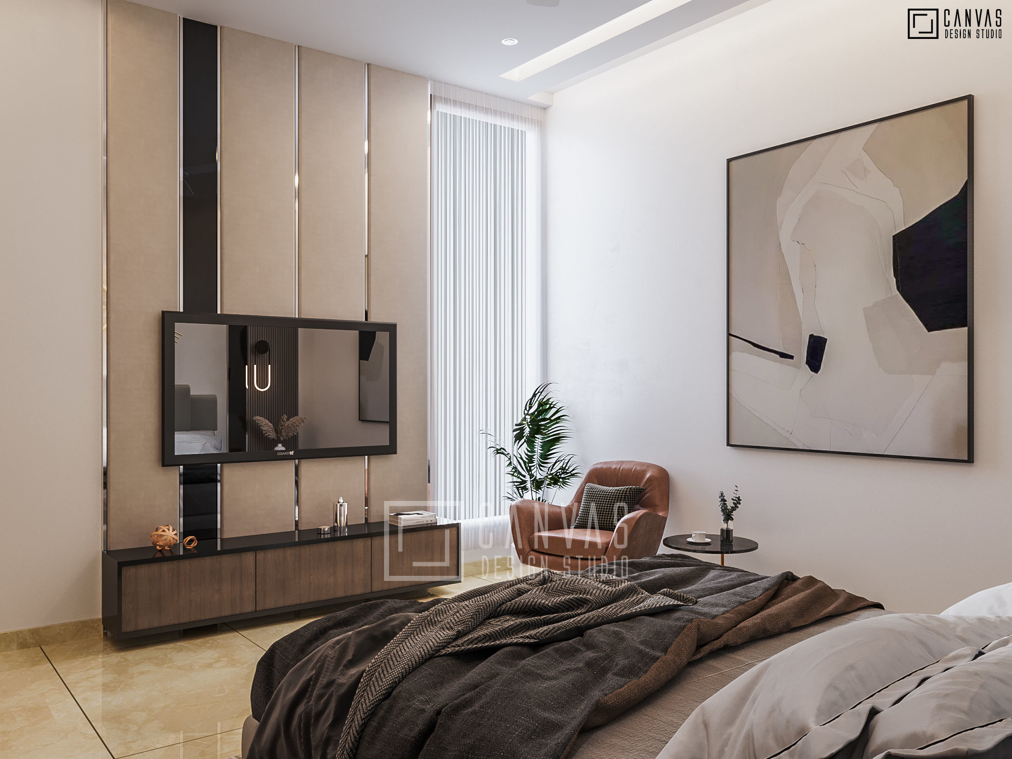 Bedroom Interior Model 3D model_2