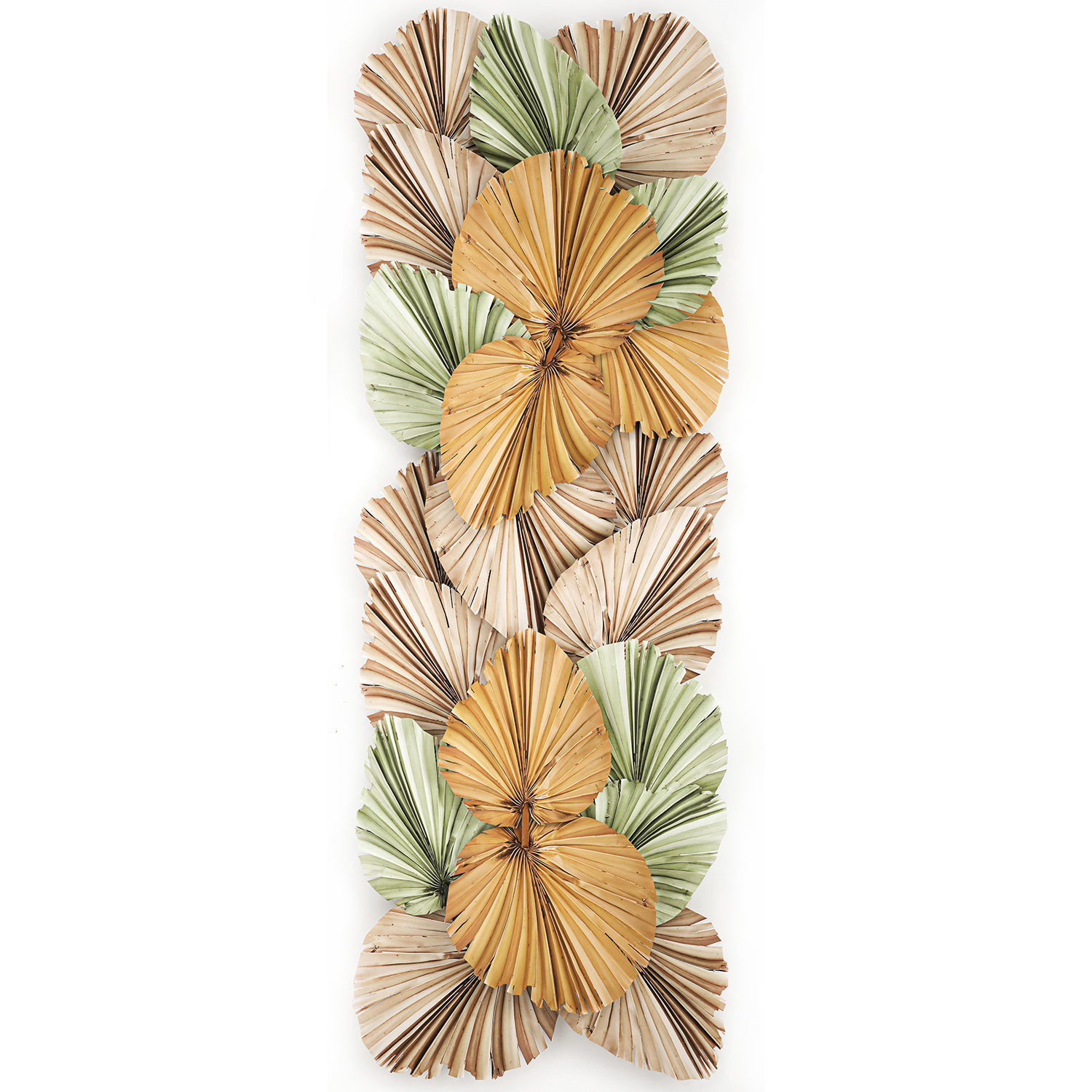 Wall panel made of dry palm leaves 226 3D model_2