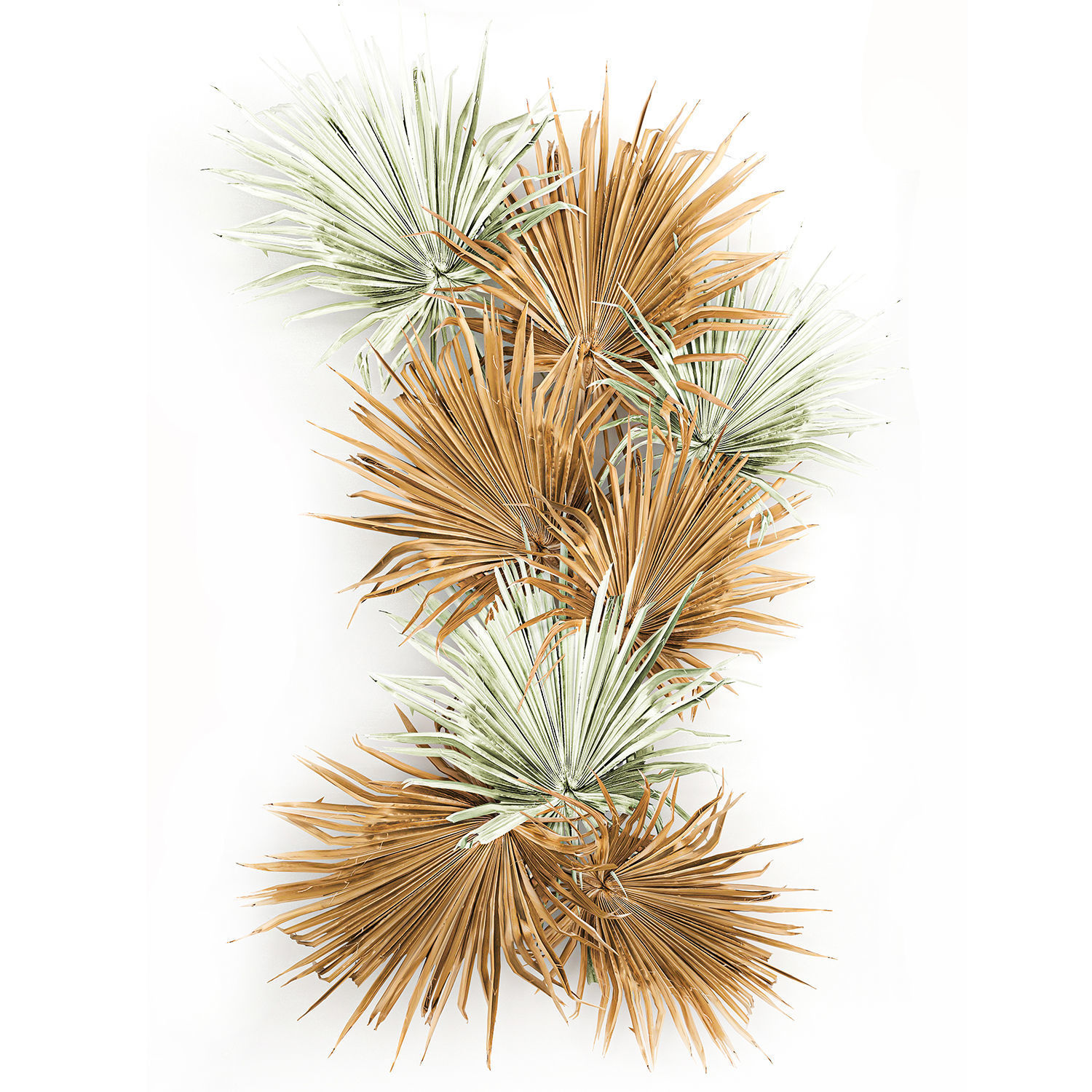 Wall panel made of dry palm leaves 226 3D model_5