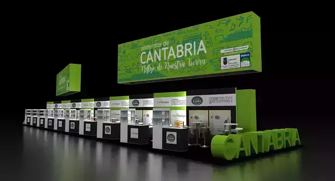 exhibition stand CANTABRIA EXHIBITION STAND booth design