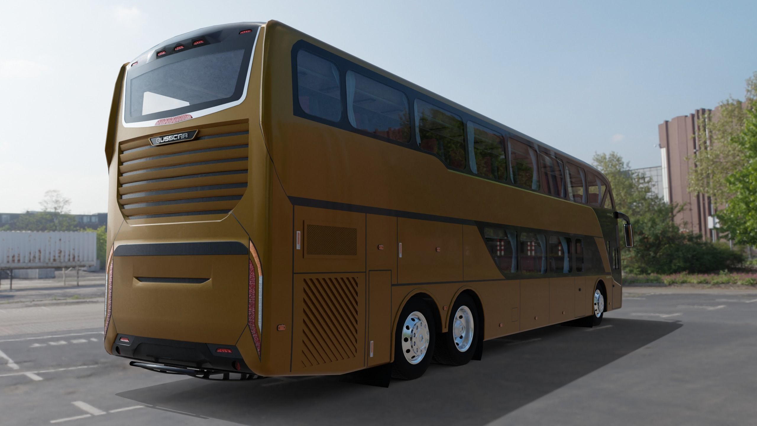 Busscar Busstar DD Low-poly 3D model_1