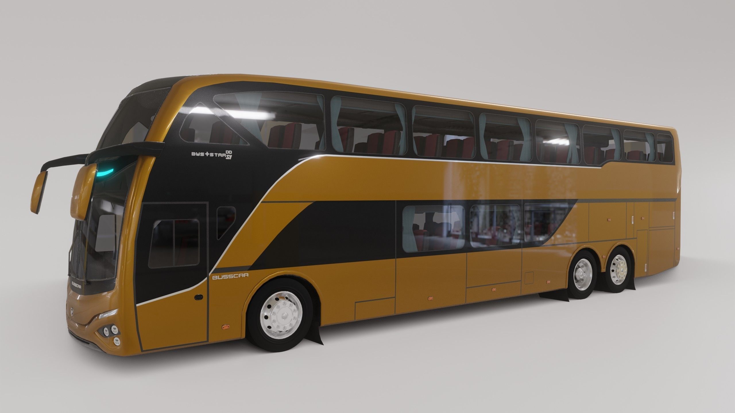 Busscar Busstar DD Low-poly 3D model_7