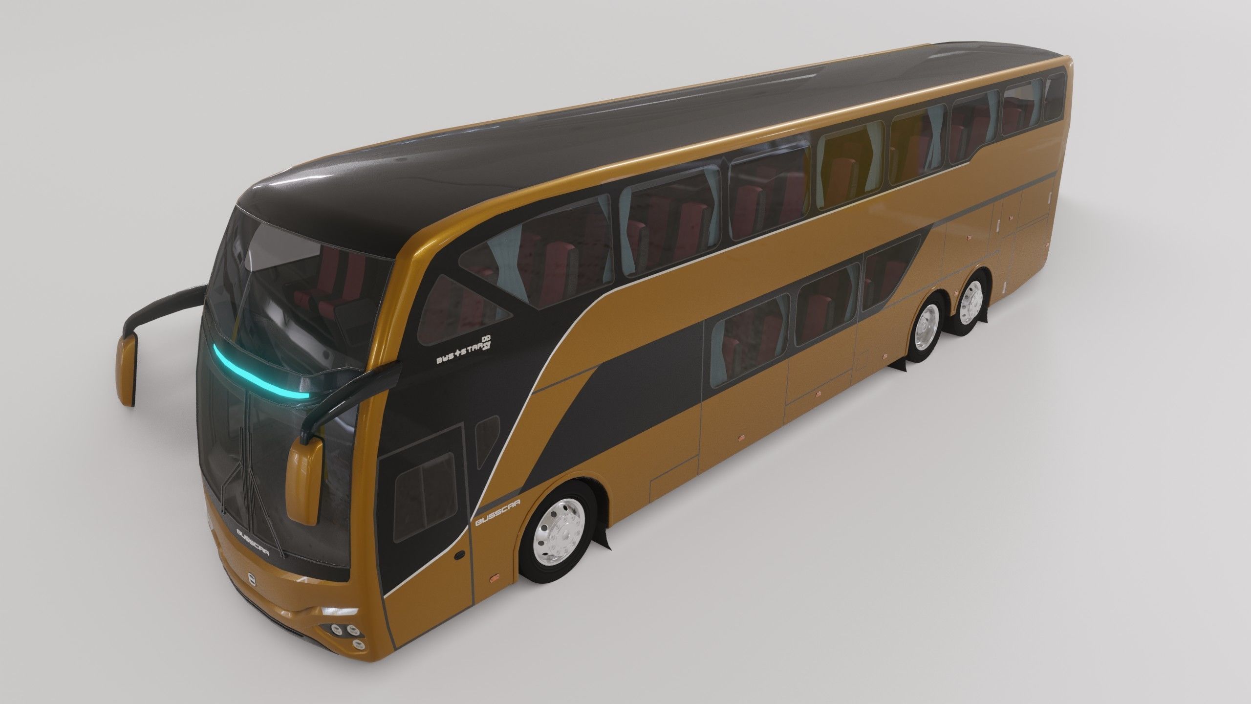 Busscar Busstar DD Low-poly 3D model_6