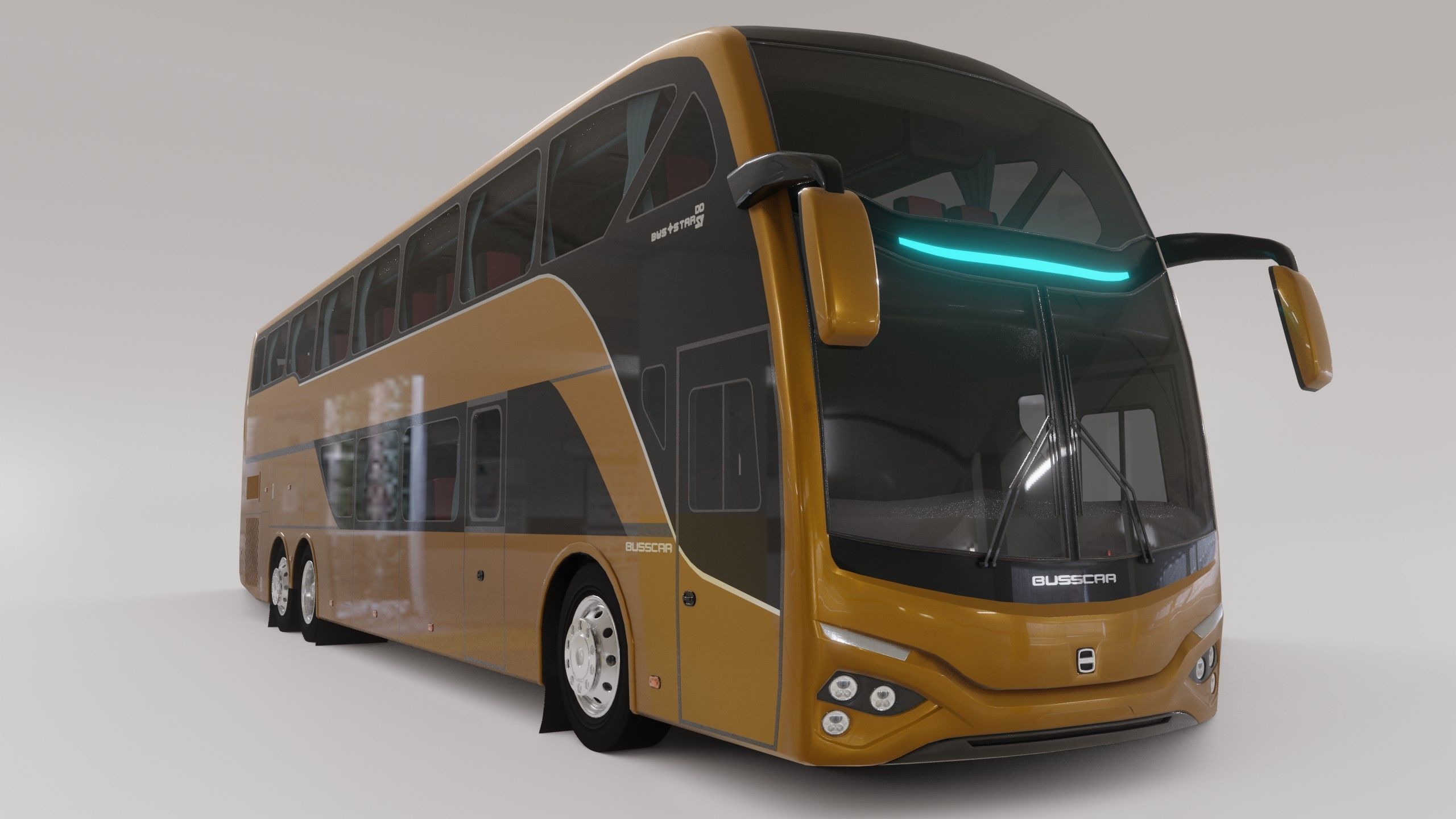 Busscar Busstar DD Low-poly 3D model_3