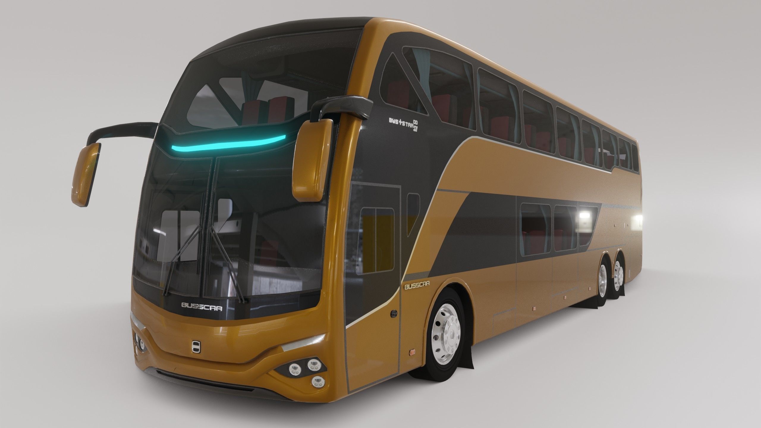 Busscar Busstar DD Low-poly 3D model_9
