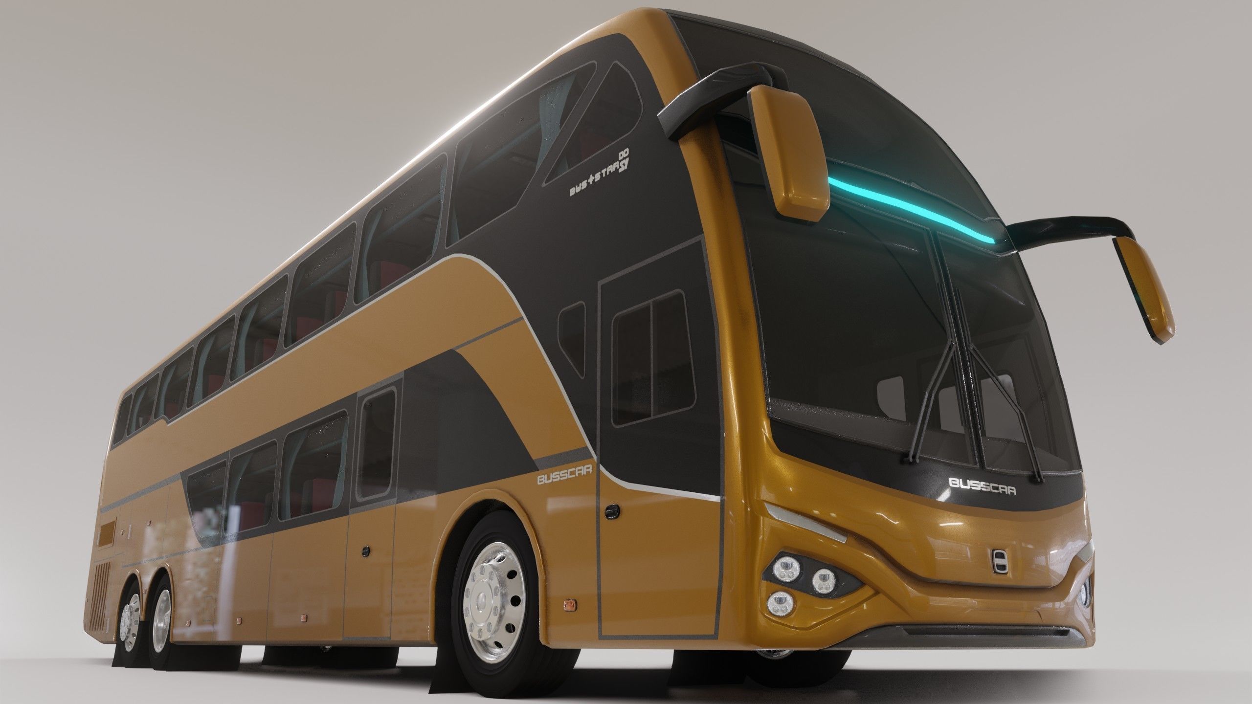 Busscar Busstar DD Low-poly 3D model_2