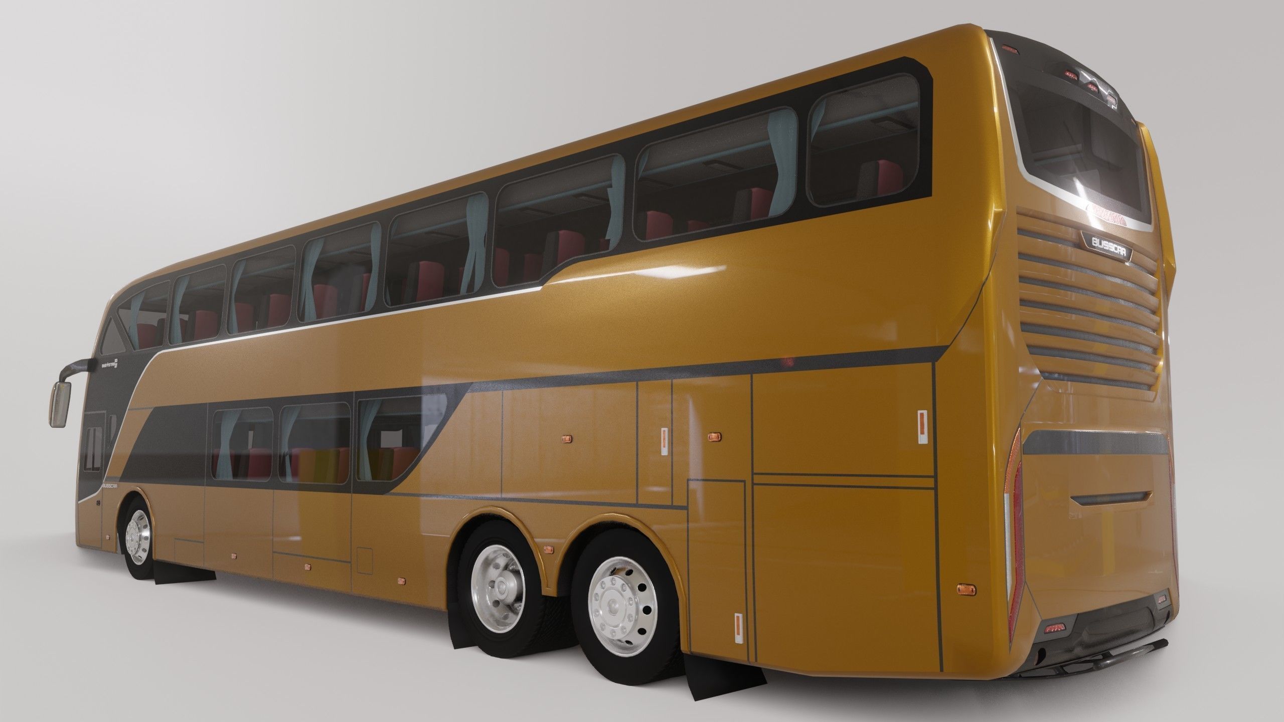 Busscar Busstar DD Low-poly 3D model_5