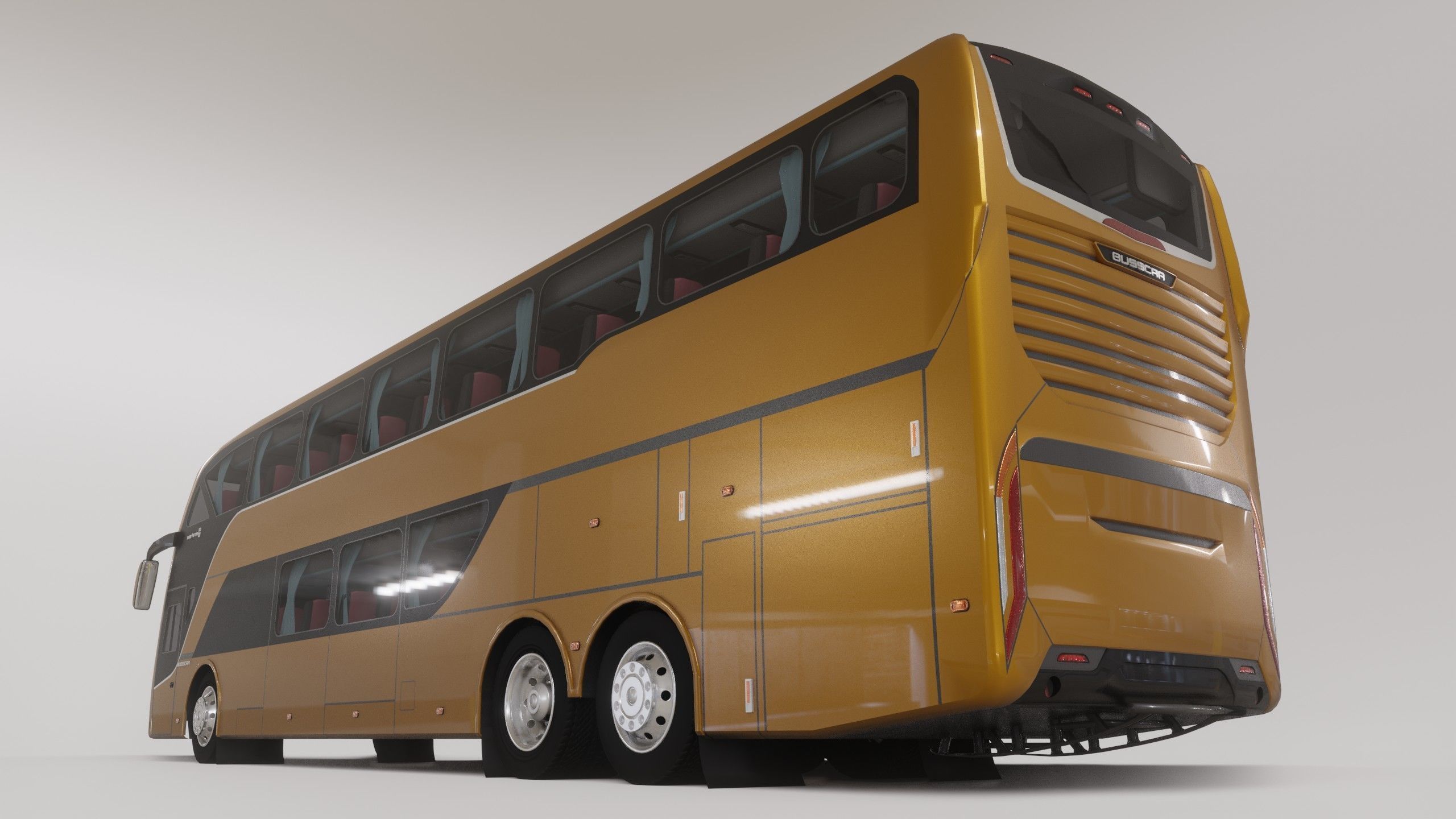 Busscar Busstar DD Low-poly 3D model_8