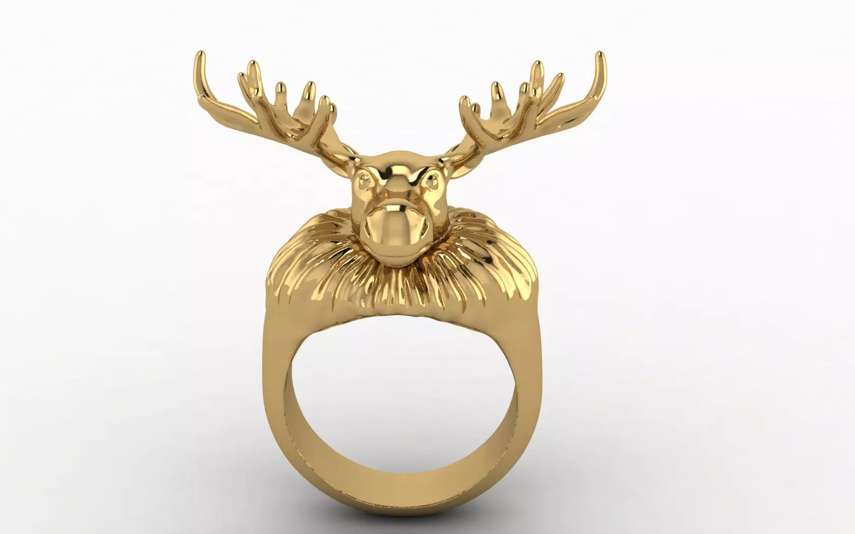 Elk Ring 3D print model_0
