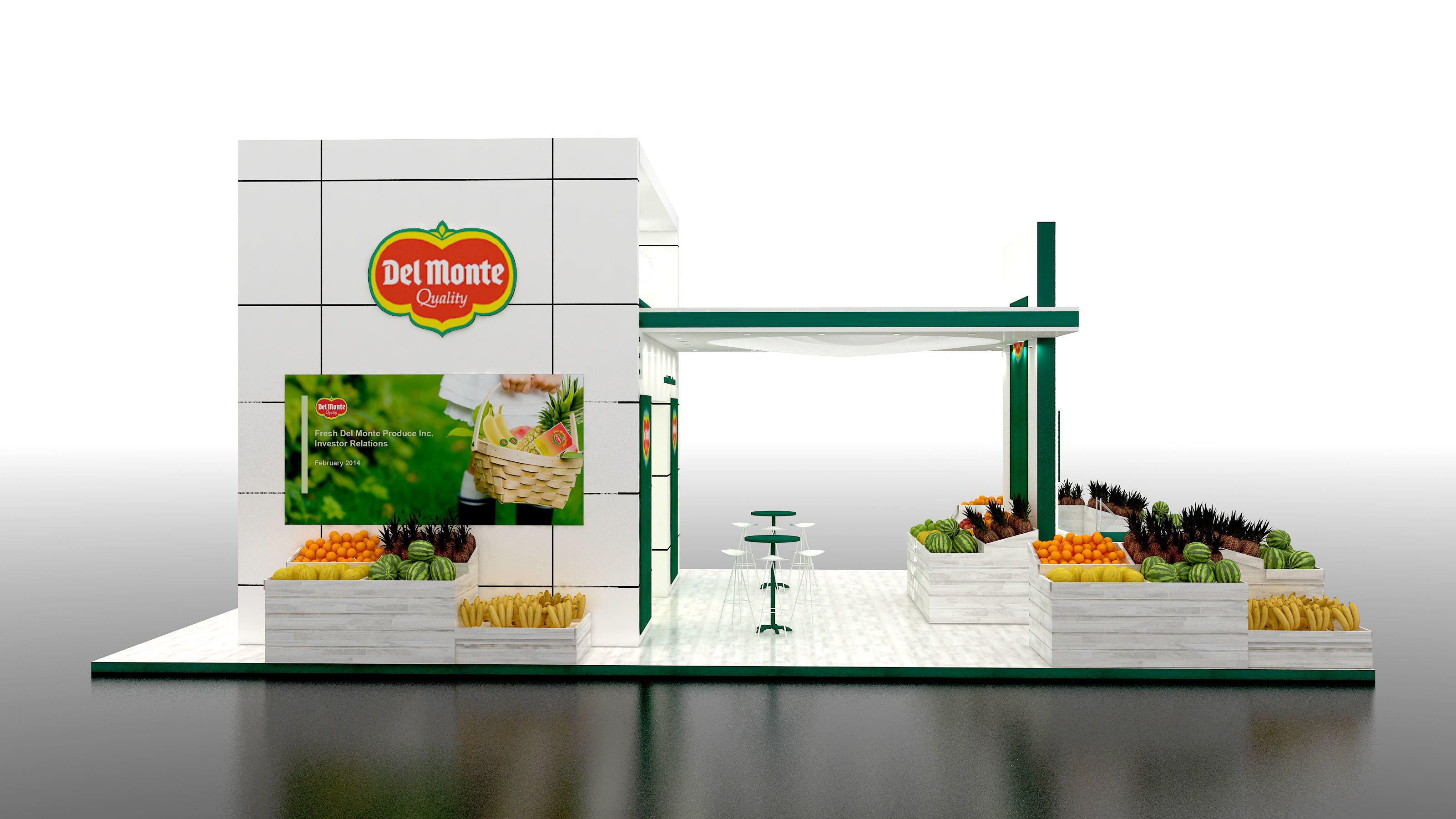 exhibition stand BOOTH DESIGN Low-poly 3D model_2