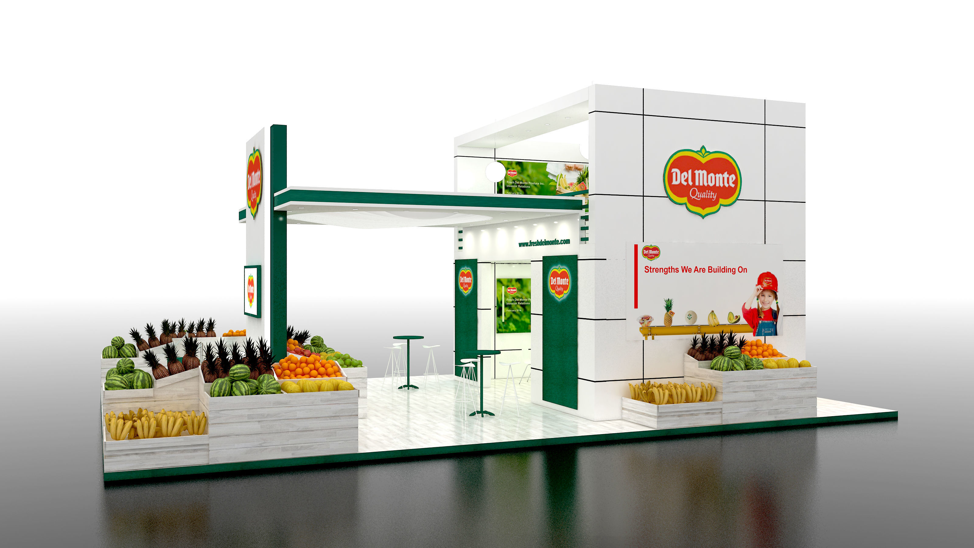 exhibition stand BOOTH DESIGN Low-poly 3D model_3