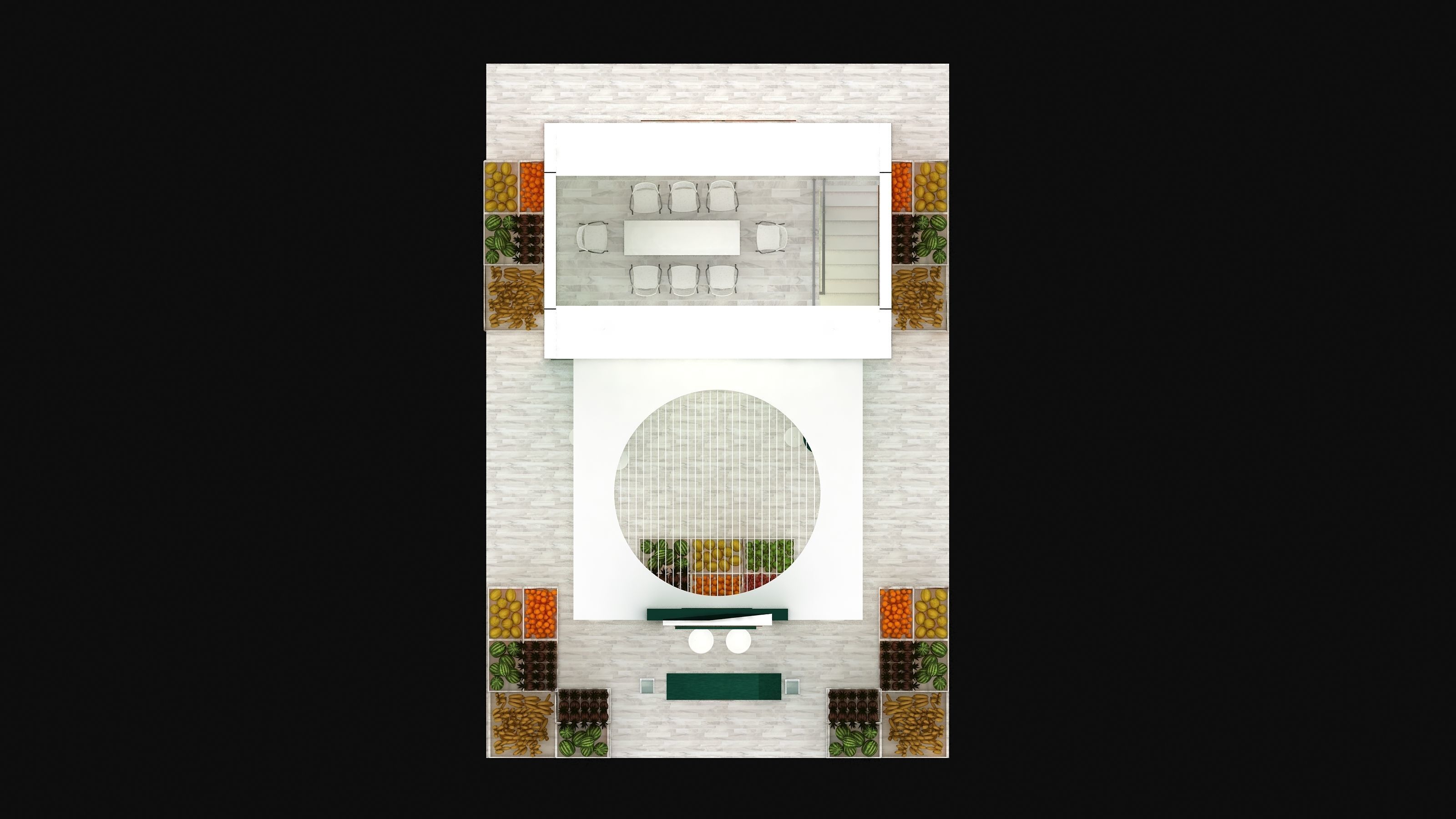 exhibition stand BOOTH DESIGN Low-poly 3D model_6