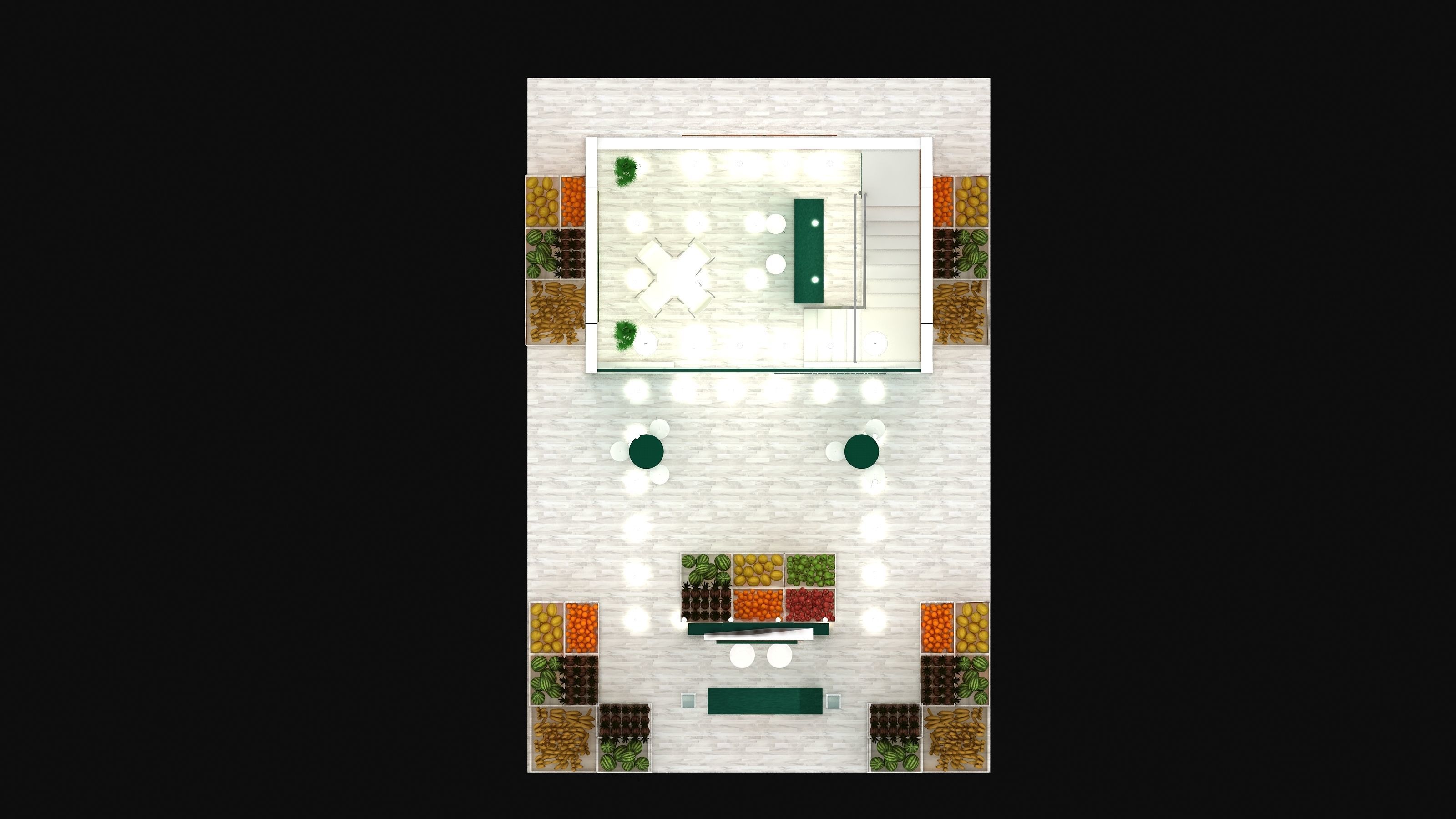 exhibition stand BOOTH DESIGN Low-poly 3D model_7