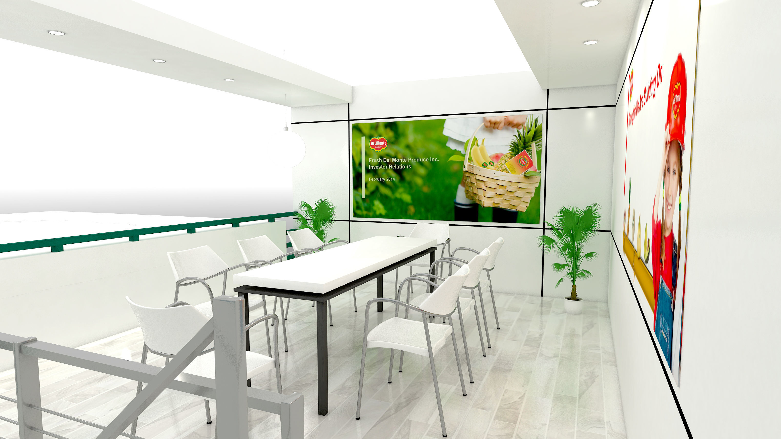 exhibition stand BOOTH DESIGN Low-poly 3D model_4