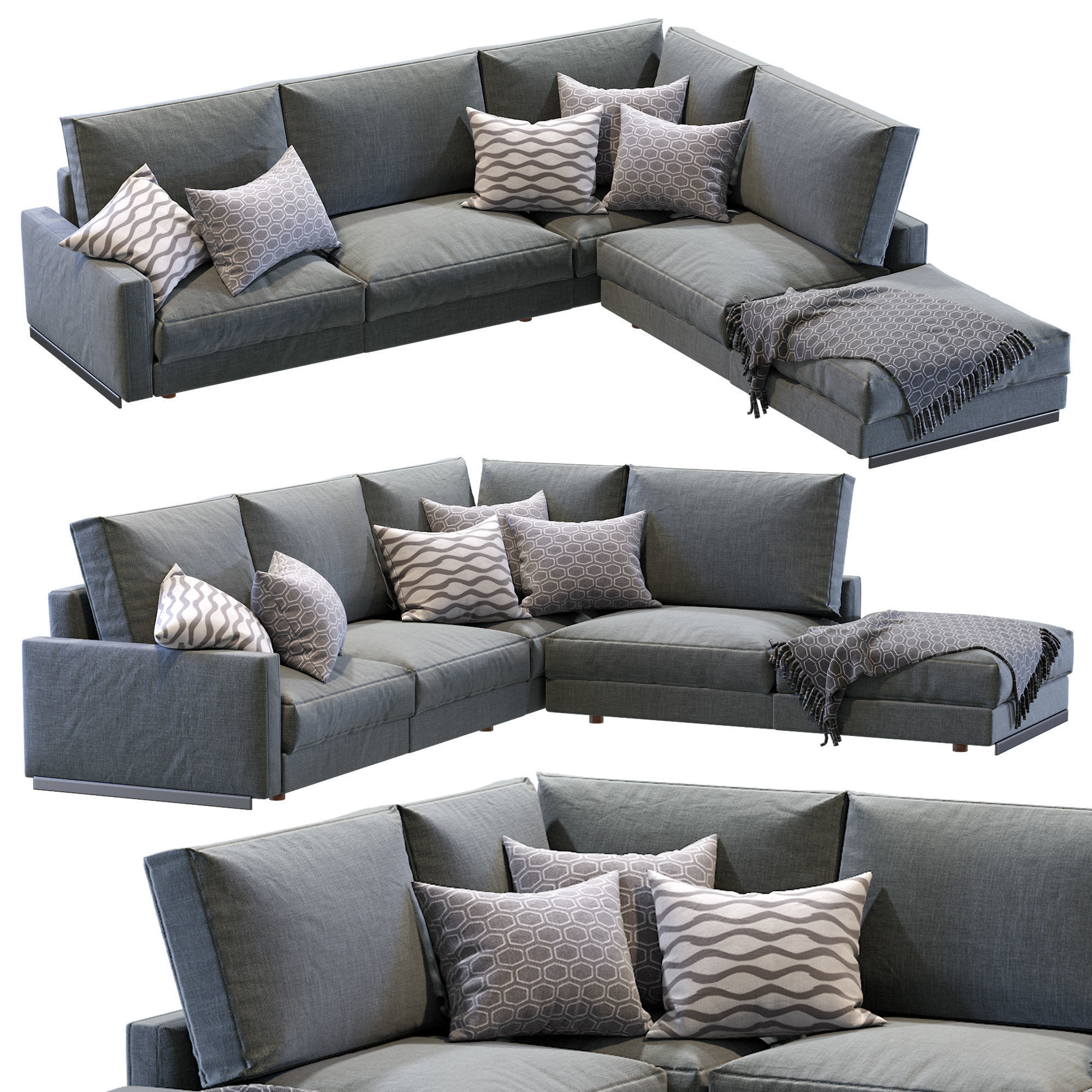 Arflex Rendez Vous Sofa 3D model_1