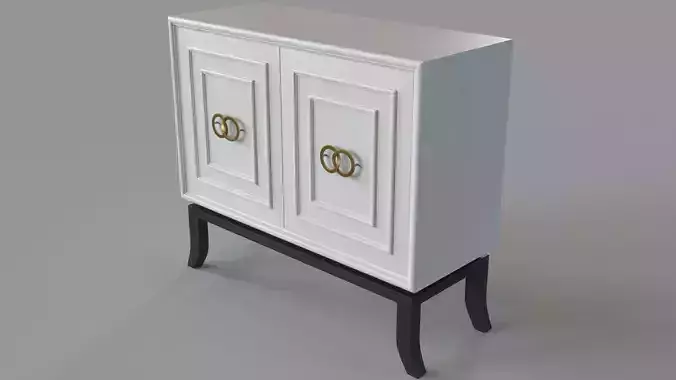 Decor Two Door Cabinet White
