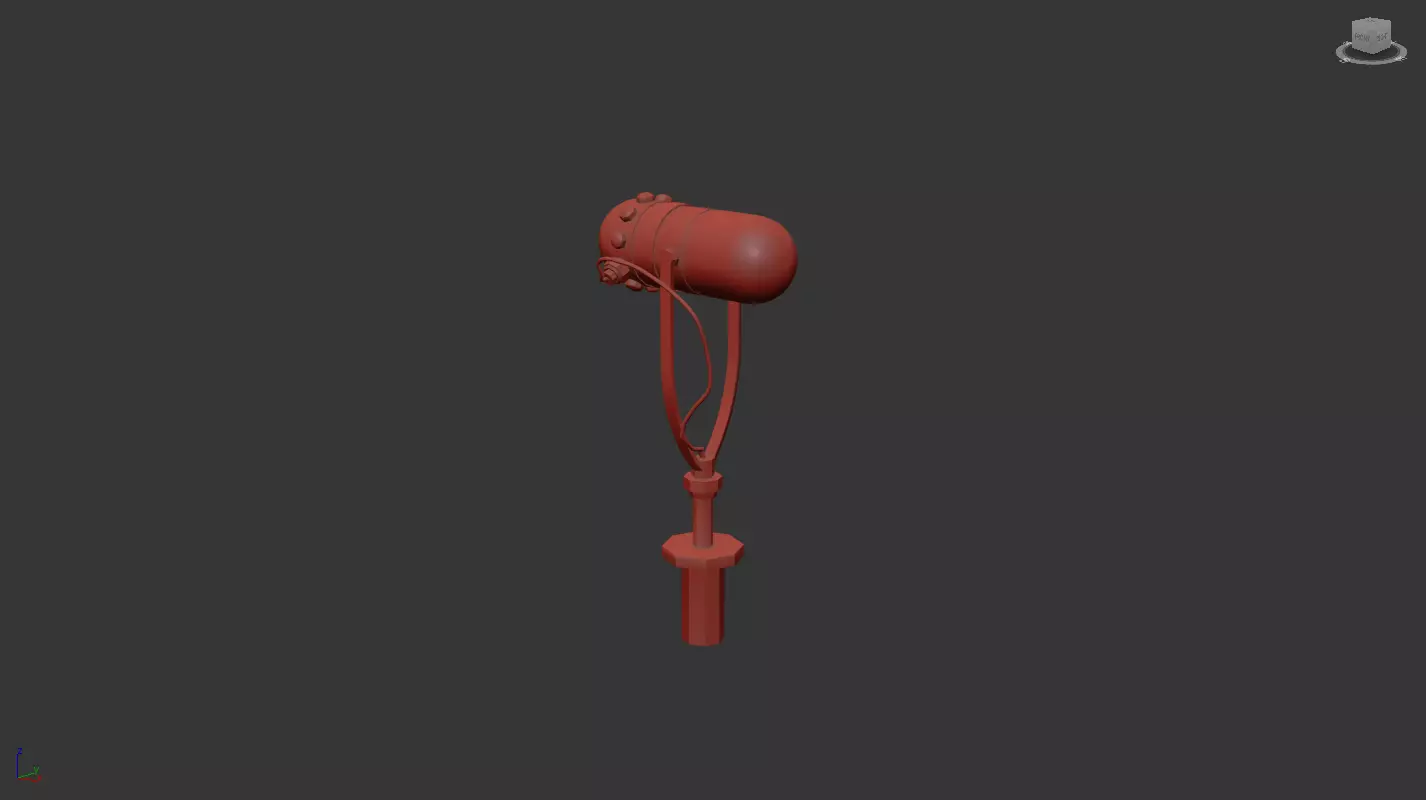 MICROPHONE earphone 3D model_0