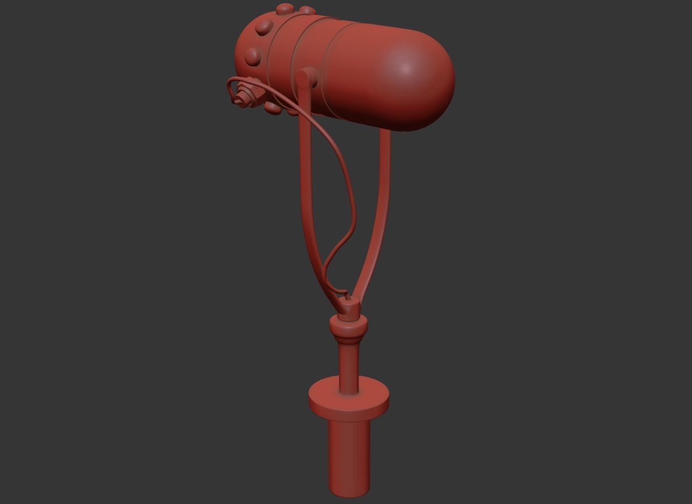 MICROPHONE earphone 3D model_1