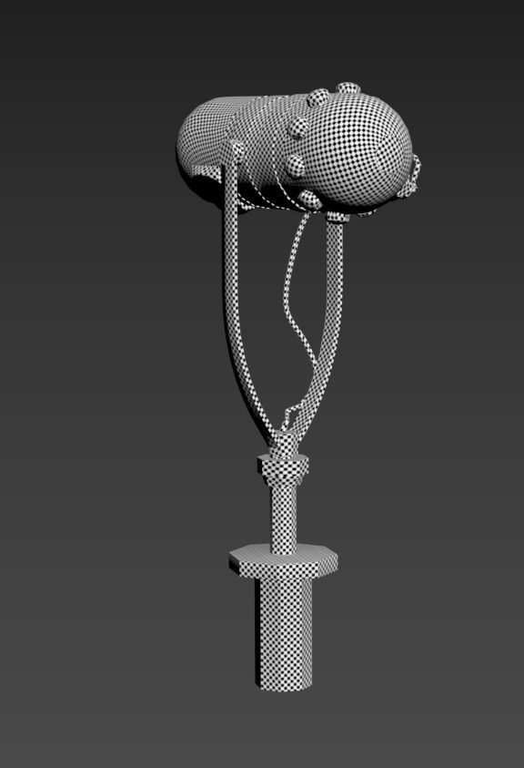 MICROPHONE earphone 3D model_3