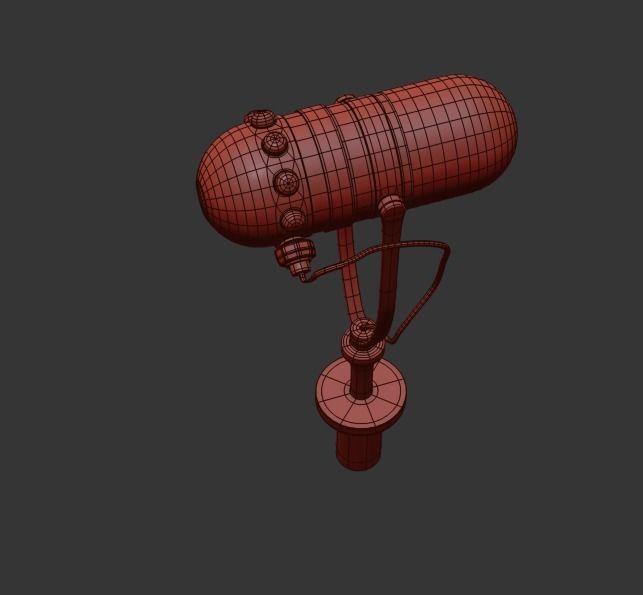 MICROPHONE earphone 3D model_9