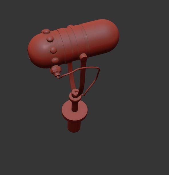 MICROPHONE earphone 3D model_8